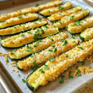 To make crispy garlic butter Parmesan zucchini fries, you'll need the following: - 2 medium zucchinis, sliced into fry-shaped strips - 1/2 cup all-purpose flour - 1/2 teaspoon garlic powder - 1/2 teaspoon onion powder - 1/2 teaspoon smoked paprika - Salt and freshly ground black pepper, to taste - 2 large eggs, thoroughly beaten - 1 cup panko breadcrumbs - 1/2 cup grated Parmesan cheese - 4 tablespoons unsalted butter, melted - Fresh parsley, finely chopped, for garnish These fresh ingredients create a delightful flavor and texture. The zucchini gives a healthy base while the cheese and butter add richness. If you can't find zucchini, don't worry! You can try: - Yellow squash: Similar texture and taste. - Eggplant: Cut into fries for a different flavor. - Carrots: Crisp and sweet, but cut thinner for even cooking. These swaps keep the dish fun and fresh. Just adjust cooking times based on the veggie you choose. For this recipe, you will need: - A baking sheet - Parchment paper - Three shallow dishes for coating - Whisk for mixing - Knife for slicing - Oven for baking Having these tools ready will make cooking smooth and enjoyable. Plus, it helps keep your kitchen organized. First, turn on your oven to 425°F (220°C). This is key for crispiness. While it heats, grab a baking sheet and line it with parchment paper. This step keeps the fries from sticking and makes cleanup easy. Now, let's coat those zucchini strips. In a shallow dish, mix the all-purpose flour with garlic powder, onion powder, smoked paprika, salt, and pepper. Stir until it looks even. In a second dish, pour in the beaten eggs. Make sure they are mixed well. In a third dish, combine panko breadcrumbs and grated Parmesan cheese. Mix this until the cheese is spread out evenly. Take a zucchini strip. First, roll it in the flour mixture. Make sure it’s fully coated and shake off extra flour. Then, dip it in the eggs. Let any extra egg drip off. Finally, coat it in the panko-Parmesan mix. Press gently so the crumbs stick. Repeat this for all strips. Lay the breaded zucchini fries on the lined baking sheet. Arrange them in a single layer. Do not let them touch; this helps them cook evenly. Drizzle the melted butter over the fries. This will add flavor and help them get crispy. Put the baking sheet in the oven. Bake for 20-25 minutes. Flip the fries halfway through to ensure even cooking. When they look golden brown and crispy, they are ready! Carefully take out the baking sheet and sprinkle fresh parsley on top. This adds a pop of color and flavor. Serve these fries right away for a delicious snack or side dish! To make your zucchini fries super crispy, follow these steps: - Use fresh, firm zucchinis for the best crunch. - Cut the zucchini into even strips. This helps them cook evenly. - Don’t skip the panko breadcrumbs. They create a fantastic crunch. - Drizzle the melted butter evenly. It helps the fries brown nicely. I always recommend baking them in a single layer. This way, hot air circulates and crisps each fry. Baking time can change based on your oven. If your fries look pale, leave them in longer. - Check them at 20 minutes. If they aren't golden brown, bake for 5 more minutes. - Flip the fries halfway through. This ensures they cook evenly on both sides. Each oven is different, so trust your eyes! These fries taste great on their own, but they can shine even more. - Serve them with ranch or marinara sauce for dipping. - Add some fresh herbs like basil or dill for extra flavor. - Pair them with grilled chicken or fish for a full meal. You can make them a fun side for a party. Everyone loves a crunchy snack! {{image_4}} You can change the flavor of your zucchini fries by adding spices. Try cayenne pepper for heat, or Italian seasoning for a herby taste. A pinch of cumin can give a warm, earthy flavor. For a fun twist, mix in some curry powder. Adjust the amount to fit your taste. Cheese can make these fries even better! Swap the Parmesan for mozzarella for a gooey texture. You could also try sharp cheddar for a stronger taste. For a unique twist, use crumbled feta or blue cheese. Each cheese adds its own flavor, so have fun mixing! If you need a gluten-free option, replace the all-purpose flour with gluten-free flour. Use gluten-free panko to keep that crunch. Always check labels to ensure they meet your needs. These simple swaps let everyone enjoy crispy zucchini fries without worry. Store any leftover zucchini fries in an airtight container. Make sure they cool down first. This helps keep them crispy. Place a paper towel at the bottom of the container. The towel absorbs moisture and keeps fries from getting soggy. You can store them in the fridge for up to three days. To reheat zucchini fries, use an oven for best results. Preheat your oven to 400°F (200°C). Place the fries on a baking sheet in a single layer. Bake them for about 10 minutes. This method helps make them crispy again. You can also use an air fryer. Cook at 375°F (190°C) for about 5-7 minutes. This will keep them crunchy and flavorful. If you want to freeze zucchini fries, prep them first. Follow the recipe until they are breaded but not baked. Lay them out on a baking sheet in a single layer. Freeze them for about 1-2 hours until firm. Once they are frozen, transfer them to a freezer-safe bag. They can last in the freezer for up to three months. When ready to cook, bake them straight from the freezer. Increase the baking time by a few minutes to ensure they cook through. Yes, you can use other vegetables. Carrots, eggplant, or sweet potatoes work well. Just cut them into fry shapes. Keep in mind that cooking times may vary. Check them often to avoid burning. To keep your zucchini fries crisp, follow these steps: - Salt the zucchini: Sprinkle salt on the cut zucchini. Let it sit for 10-15 minutes. This draws out moisture. - Pat them dry: Use paper towels to dry the zucchini strips after salting. This helps remove excess water. - Use panko breadcrumbs: Panko adds extra crunch compared to regular breadcrumbs. - Avoid overcrowding: Lay fries in a single layer on the baking sheet. This allows hot air to circulate and crisp them up. Yes, you can make these zucchini fries in an air fryer. Here’s how: - Preheat your air fryer: Set it to 400°F (200°C). - Arrange the fries: Place the breaded zucchini fries in a single layer in the basket. - Adjust cooking time: Cook for about 10-15 minutes, shaking the basket halfway through. Check for a golden, crispy finish. Enjoy them fresh! In this blog post, we explored how to make delicious zucchini fries. We covered the ingredients, including substitutions and needed equipment. The step-by-step guide showed you how to prep, coat, and bake the fries. I shared tips for extra crispiness and serving ideas. Variations included adding spices and cheese. I also discussed storing and reheating leftovers. Now, you have everything you need to enjoy these tasty treats. Experiment and find your favorite way to make zucchini fries. Enjoy your cooking!