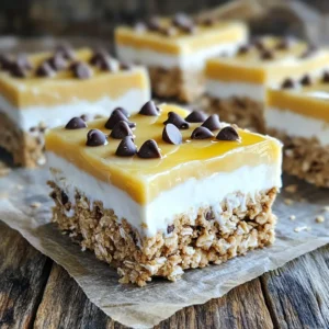 - 1 cup rolled oats - 1/2 cup almond flour - 1/2 cup pure maple syrup - 1/3 cup creamy peanut butter (or nut-free alternative) These ingredients come together to create a delicious base for your no-bake bars. The rolled oats add texture, while almond flour gives a nice nutty flavor. Pure maple syrup brings natural sweetness, and creamy peanut butter binds it all together. If you prefer a nut-free option, you can swap peanut butter for sunflower seed butter. - 1/2 cup mini chocolate chips - 1 cup plain Greek yogurt - 1 tablespoon honey (optional, to enhance sweetness) For added fun, mini chocolate chips bring a burst of sweetness. Plain Greek yogurt layers on top, adding creaminess and protein. If you like it sweeter, honey can be mixed into the yogurt. This extra layer makes your bars even more enjoyable. You can also try different toppings, like fresh fruit or a sprinkle of nuts, to make them your own. In a large mixing bowl, start by combining the dry and wet ingredients. Add 1 cup of rolled oats, 1/2 cup of almond flour, 1/2 cup of pure maple syrup, and 1/3 cup of creamy peanut butter. Then, mix in 1 teaspoon of pure vanilla extract and 1/4 teaspoon of fine sea salt. Use a spatula or spoon to mix until the dough is cohesive. This means all the ingredients should come together into a thick mixture. You want it to be sticky but not too wet. Next, gently fold in 1/2 cup of mini chocolate chips. Make sure they spread evenly throughout the dough. This adds a sweet burst in every bite. Prepare an 8x8 inch baking pan by lining it with parchment paper. Leave some overhang on the sides. This helps you lift out the bars later. Now, firmly press the cookie dough mixture into the bottom of the pan. Use your hands or the back of a spatula to spread it evenly. This creates a solid base for your bars. In a separate bowl, whisk together 1 cup of plain Greek yogurt and 1 tablespoon of honey (if you want extra sweetness). Mix until smooth and creamy. Carefully spread the Greek yogurt mixture over the cookie dough layer. Use a spatula to smooth it out evenly. Cover the pan with plastic wrap or a lid. Place it in the refrigerator for at least 2 hours to set. This helps the layers firm up and hold together. After the bars have set, lift them out of the pan using the parchment paper overhang. Place them on a cutting board. Slice into squares or rectangles as you like. Serve the bars chilled. Enjoy the delightful mix of cookie dough and yogurt! To make the best no-bake cookie dough bars, start with a smooth dough. Mix your dry and wet ingredients well. Use a large bowl and a sturdy spatula or spoon. This helps make sure everything blends evenly. If you see lumps, keep mixing until they disappear. When adding chocolate chips, fold them in gently. This way, you keep the dough's texture. Use a spatula and turn the dough over on itself. This method helps distribute the chips without breaking them. You can easily adjust this recipe to fit your needs. For a nut-free option, swap almond flour for oat flour or coconut flour. If you want to cut down on sugar, use less maple syrup or skip the honey. You can also add more oats if you want a heartier bar. If you like sweeter treats, add a bit more honey or maple syrup. Taste the yogurt layer before you spread it. Adjust the sweetness to match your preference. For serving, cut the bars into squares or rectangles. Use a sharp knife for clean edges. You can also plate them in a fun way to impress your guests. Before serving, consider adding toppings. Drizzle extra honey or sprinkle some mini chocolate chips on top. You can even add a few fresh berries or a dusting of cocoa powder for style. These small touches make a big difference in how your bars look! {{image_4}} You can change the flavor by using different Greek yogurts. Try vanilla, honey, or fruit-flavored options. Each choice adds a unique taste to your bars. You can also experiment with nut butters. Almond, cashew, or sunflower seed butter work great. This gives you a chance to play with flavors and find your favorite mix. If you're looking for vegan options, swap the Greek yogurt with plant-based yogurt. Look for coconut or almond yogurt. You can also replace honey with agave syrup. For gluten-free bars, use gluten-free rolled oats. Almond flour is already gluten-free, so you’re set there. Add fruits like berries to the mix for extra flavor. Blueberries or raspberries complement the chocolate chips well. You can also sprinkle on chopped nuts for crunch. Walnuts or pecans add a nice texture. These add-ins boost flavor and make your bars even more fun to eat. To keep your No-Bake Cookie Dough Greek Yogurt Bars fresh, refrigerate them. Place the sliced bars in an airtight container. This method helps to maintain their taste and texture. If stored correctly, these bars last up to five days in the fridge. If you want to store them longer, freezing is a great option. To freeze, wrap each bar tightly in plastic wrap. Then, place them in a freezer-safe bag. When ready to eat, remove a bar and let it thaw in the fridge overnight. Freezing may change the texture slightly. The yogurt layer can become a bit firmer, but the bars will still taste delicious! Enjoy them straight from the fridge for a cool treat. Yes, you can use other flours. If you don’t have almond flour, try oat flour or coconut flour. Both work well in this recipe. Oat flour gives a nice texture. Coconut flour is lighter but may absorb more moisture. Adjust the liquid slightly if you use coconut flour. To make these bars vegan, swap the Greek yogurt for a plant-based yogurt. Almond, coconut, or soy yogurt works great. Use maple syrup instead of honey for added sweetness. These changes keep the bars tasty and friendly for a vegan diet. These bars pair well with fresh fruit or a smoothie. You can serve them with almond milk or oat milk for a creamy touch. They also taste great alongside a cup of coffee or tea. Enjoy these bars as a snack or dessert! Yes, these bars are healthy! They have good ingredients that provide nutrients. Rolled oats offer fiber, which helps digestion. Almond flour adds healthy fats and protein. Greek yogurt gives probiotics, which are great for gut health. The bars are a tasty treat that keeps you full! These no-bake bars are simple and tasty. We learned about the main ingredients, like oats and almond flour, that create a solid base. Adding toppings like mini chocolate chips or Greek yogurt elevates them. You can customize flavors or adjust sweetness based on your taste. Proper storage keeps them fresh for longer. Overall, these bars are fun to make and enjoy with friends or family. Try different variations to discover what you love most. Enjoy your delicious creation today!