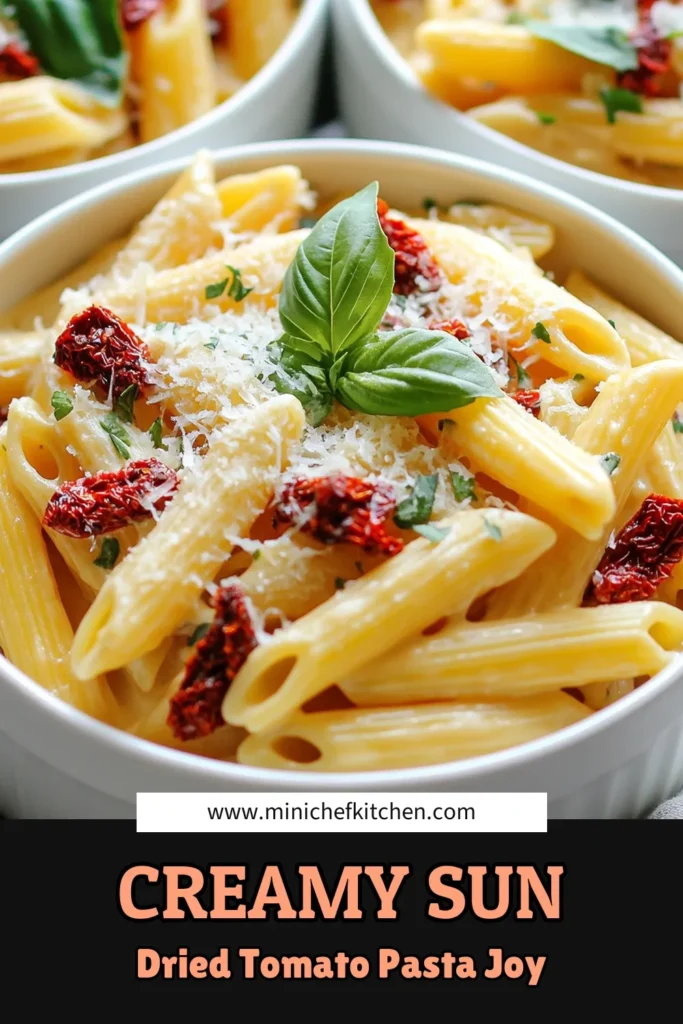 Indulge in the creamy sun-dried tomato pasta delight that will elevate your dinner game! This delicious recipe combines pasta, sun-dried tomatoes, and a rich cream sauce, perfect for a cozy night in. Simple to make and bursting with flavor, you'll impress your family and friends. Don't miss out – click to explore the full recipe and let your taste buds rejoice! #CreamyPasta #PastaRecipes #DeliciousDinner #SunDriedTomatoes