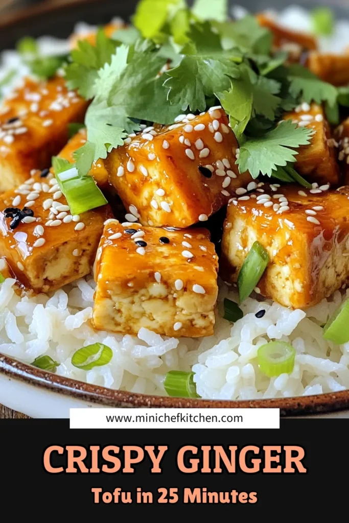 Discover the ultimate Crispy Sesame Ginger Tofu recipe that will elevate your plant-based meals! Perfectly fried tofu coated in a mouthwatering ginger sauce is easy to make and packed with flavor. In just 25 minutes, you can enjoy a delicious dish that serves 2-3 people. Click to explore the full recipe and impress your friends and family with this delightful vegetarian treat! #TofuRecipes #VeganCooking #HealthyEating #PlantBasedDiet