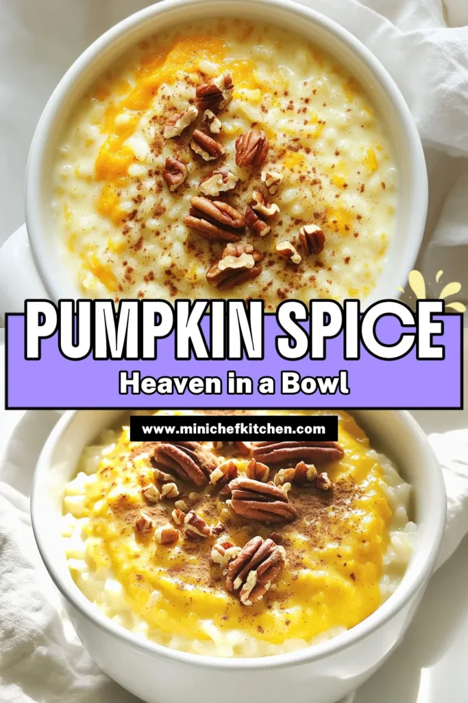 Indulge in the creamy goodness of pumpkin spice rice pudding that captures the essence of fall in every spoonful. This easy recipe combines arborio rice, rich milk, and warm spices for a comforting dessert that’s perfect for chilly nights. Explore how to make this delicious treat and enjoy it warm or chilled, topped with crunchy nuts. Dive into this cozy recipe now and savor the flavors of autumn! #PumpkinSpice #RicePudding #FallDesserts #CozyTreats