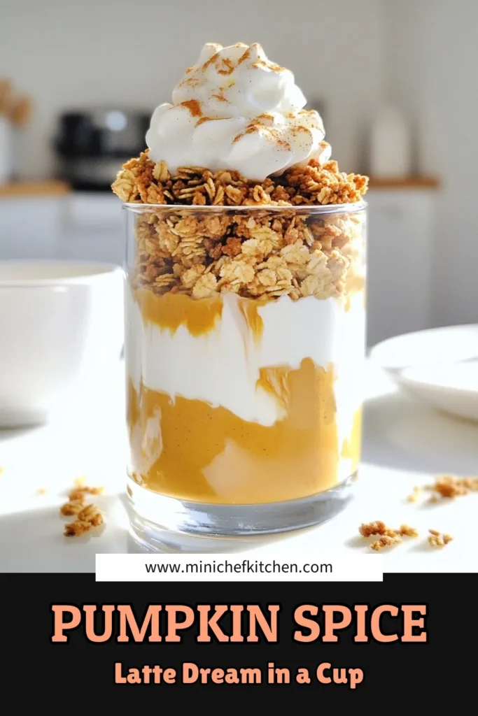Indulge in the flavors of fall with this Pumpkin Spice Latte Parfait! This delightful dessert combines creamy pumpkin puree, Greek yogurt, cold brewed coffee, and a hint of maple syrup, layered with crunchy granola. Perfect for a quick treat or a festive gathering, these parfaits are a must-try! Ready in just 15 minutes, click through for the full recipe and enjoy a taste of autumn in every bite! #PumpkinSpiceLatteParfait #FallRecipes #DessertInspiration #HealthyTreats