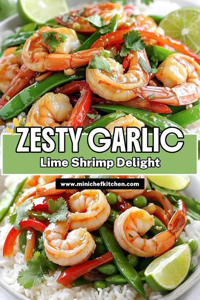 Looking for a vibrant and delicious dinner idea? Try this Zesty Garlic-Lime Shrimp Stir Fry! This quick 15-minute recipe features succulent shrimp, fresh vegetables, and a tangy garlic-lime sauce. Perfect for busy evenings and easily customizable with your favorite ingredients. Click to discover the full recipe and bring a burst of flavor to your table! #ShrimpStirFry #DinnerRecipes #HealthyEats #SeafoodLovers