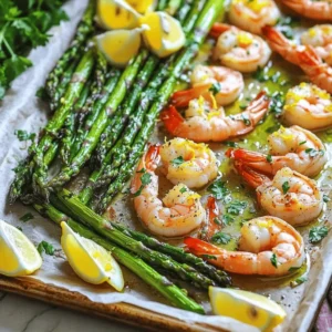 - 1 pound large shrimp, peeled and deveined - 1 bunch fresh asparagus, ends trimmed - 3 tablespoons extra virgin olive oil - Zest of 1 large lemon - 2 tablespoons freshly squeezed lemon juice - 1 teaspoon freshly ground black pepper - 1 teaspoon garlic powder - 1 teaspoon onion powder - Sea salt to taste - Fresh parsley, finely chopped (for garnish) - Lemon wedges (for serving) This recipe uses bright, fresh ingredients to create a tasty dish. The large shrimp bring a sweet, juicy flavor. The asparagus adds a nice crunch and earthy taste. Olive oil helps everything cook evenly and adds richness. The lemon zest and juice give a bold, tangy kick. Black pepper, garlic powder, and onion powder enhance the flavors. Sea salt balances all the tastes and brings out the best in each ingredient. When you finish cooking, sprinkle fresh parsley on top for color. The lemon wedges add a fun touch, too. You can squeeze them over the dish for extra brightness. This meal is not just quick; it is also packed with flavor and nutrition. Enjoy cooking with these great ingredients! - Preheat the oven to 400°F (200°C). - Line the sheet pan with parchment paper. - Combine shrimp and asparagus in a bowl. - Add olive oil, lemon zest, and lemon juice. - Season with black pepper, garlic powder, onion powder, and sea salt. In this step, the key is to coat the shrimp and asparagus well. The olive oil helps the seasonings stick and adds flavor. The lemon zest gives a fresh taste, while the juice adds a nice tang. Mix everything gently, so you do not break the shrimp. - Spread the mixture on the sheet pan. - Bake for 10-12 minutes until shrimp is opaque and asparagus is tender. When you spread the mixture, make sure each piece has space. This helps everything cook evenly. The shrimp will turn pink and opaque when done, and the asparagus will be tender yet still crisp. Enjoy the wonderful aroma as it bakes! - Ensure even cooking by not overcrowding the sheet pan. Give each shrimp and piece of asparagus space to cook. - Adjust cooking time based on shrimp size. Larger shrimp might need a minute or two more. - Add red pepper flakes for a spicy kick. This small addition can make a big difference. - Experiment with fresh herbs like basil or dill. They can brighten the dish and add new flavors. - Serve directly from the sheet pan for a casual look. It makes cleanup easy and feels homey. - Use lemon wedges for an elegant finish. Guests can squeeze fresh juice to enhance the flavors. {{image_4}} You can easily switch out asparagus for other veggies. Broccoli and snap peas work well. They add crunch and color to your dish. Cherry tomatoes also make a great addition. They bring a sweet burst to each bite. If you want a change, try chicken breast or tofu. Both options taste great with lemon pepper. You can also use scallops for a more gourmet touch. They pair nicely with the flavors in this dish. Want to mix it up? Try using lime or orange instead of lemon. These fruits add a new twist. You can also play with different spice blends. Adding herbs like dill or thyme can enhance the taste. You can keep your leftovers in an airtight container for up to 2 days. When you want to reheat them, do it gently. Use a skillet over low heat or the microwave. This way, the shrimp stays tender and the asparagus keeps its crunch. To freeze cooked shrimp and asparagus, let them cool first. Then, place them in a freezer-safe bag. Make sure to squeeze out all the air. You can freeze them for up to 3 months. When you are ready to eat, thaw them in the fridge overnight. You can also place the bag in cold water for faster thawing. To check if shrimp is no longer safe to eat, look for a strong fishy smell or a slimy texture. Fresh shrimp should smell like the ocean, not fishy. For asparagus, check for bright green color and firm stalks. When buying, choose shrimp that feel firm and have a clean scent. As for asparagus, look for fresh, vibrant stalks without any brown spots. To keep shrimp tender, cook them quickly. Overcooked shrimp become tough. Here are some tips: - Use fresh shrimp: Fresh shrimp usually have better texture. - Do not overcook: Bake for just 10-12 minutes. Shrimp should turn opaque. - Avoid high heat: Stick to 400°F to cook shrimp evenly without drying them out. - Marinate: Let the shrimp soak in lemon juice and olive oil for flavor and moisture. These steps help you enjoy juicy, flavorful shrimp every time. Yes, frozen shrimp work well. Just follow these steps: - Thaw the shrimp: Place frozen shrimp in a bowl of cold water for about 15-20 minutes. - Pat dry: After thawing, make sure to dry shrimp with paper towels. This helps them cook better. - Marinate as usual: You can use the same marinade for thawed shrimp. Using frozen shrimp is a great option for a quick meal. This dish pairs well with many sides. Here are some tasty options: - Rice: White, brown, or jasmine rice soak up the flavors. - Quinoa: A healthy grain that adds protein. - Salad: A fresh green salad balances the rich flavors. - Bread: Serve with crusty bread to mop up the juices. These sides enhance your meal and make it even more enjoyable. Yes, this recipe is perfect for meal prep. Here are some tips: - Cook in advance: Prepare the dish and let it cool. - Store in containers: Place servings in airtight containers. This keeps them fresh. - Reheat properly: Use the oven or microwave to warm up. Avoid overcooking. Meal prepping with this dish saves time and keeps meals tasty all week. In this blog post, we explored a delicious sheet-pan lemon pepper shrimp recipe. You learned about ingredients, step-by-step instructions, and tips for success. Remember, fresh herbs and spices can boost flavor. You can also try different vegetables to mix things up. Practical storage tips help keep your leftovers fresh. This dish is easy to prepare and perfect for meal prep. Enjoy crafting this tasty meal; it’s a hit!