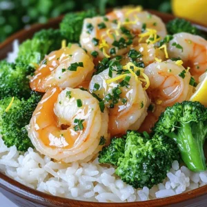 - 1 lb large shrimp, peeled and deveined - 2 cups fluffy cooked jasmine rice - 4 tablespoons unsalted butter, divided - 4 cloves garlic, finely minced - 1 tablespoon extra virgin olive oil - 1 teaspoon red pepper flakes (adjust to taste) - Sea salt and freshly ground black pepper, to taste - Zest and juice of 1 fresh lemon - 2 green onions, thinly sliced - 1 cup broccoli florets, steamed until bright green - Fresh parsley, chopped, for garnish When making garlic butter shrimp rice bowls, gather your ingredients first. Start with the shrimp; they should be large and fresh for the best flavor. Peel and devein them to make cooking easy. You want 2 cups of fluffy jasmine rice for a perfect base. This rice adds a lovely texture and absorbs all the yummy sauce. Next, we have butter and garlic. Using four tablespoons of unsalted butter gives richness. Mince four cloves of garlic finely. This ensures the garlic spreads its flavor well. Add a tablespoon of extra virgin olive oil to help with cooking. For seasoning, grab red pepper flakes. They add a nice kick, but adjust them to your taste. Sea salt and freshly ground black pepper are key for enhancing the shrimp. The zest and juice of one lemon brighten the whole dish. Lastly, don’t forget your extra components. Thinly slice two green onions for a fresh crunch. Steam one cup of broccoli florets until they are bright green. This not only adds color but also boosts nutrition. Finish with chopped fresh parsley for garnish. It adds a fresh touch and looks beautiful. - Heat the pan and melt the butter: Start by getting your large skillet ready. Add one tablespoon of olive oil and two tablespoons of unsalted butter. Turn the heat to medium and let the butter melt. - Flavor the oil with garlic and red pepper flakes: When the butter starts to foam, add four minced garlic cloves and one teaspoon of red pepper flakes. Stir them around for about one minute. This will make your kitchen smell amazing! - Cook the shrimp and season properly: Now, add one pound of large, peeled, and deveined shrimp to the skillet. Sprinkle sea salt and freshly ground black pepper on top. Cook the shrimp for about two to three minutes on each side. They should turn pink and opaque when ready. - Add lemon zest and juice to shrimp: Once the shrimp are cooked, it’s time to add some zing. Grate the zest of one fresh lemon and squeeze in its juice. This will brighten up the flavors. - Mix in remaining butter: Next, add the last two tablespoons of butter to the shrimp. Stir everything together until the butter melts and coats the shrimp nicely. - Ensure shrimp are well-coated: Check that every piece is covered in the rich garlic butter sauce. This is the secret to a great flavor! - Serve jasmine rice in bowls: Grab four bowls and scoop in two cups of fluffy cooked jasmine rice. This will be the base of your meal. - Top with garlic butter shrimp and arrange broccoli: Spoon the garlic butter shrimp over the rice. Add one cup of steamed broccoli florets around the shrimp for color and health. - Garnish with green onions and parsley: Finally, sprinkle two sliced green onions and some chopped fresh parsley on top. This will make your dish look and taste fantastic! - Sauté garlic without burning: Start by heating olive oil and butter on medium heat. Once the butter melts, add minced garlic. Stir it quickly to avoid burning. This keeps the garlic sweet and fragrant. - Perfecting shrimp texture: Cook shrimp for 2-3 minutes on each side. Look for a pink and opaque color. This means they are perfectly cooked and tender. Overcooking makes them rubbery. - Adjusting spice levels with red pepper flakes: Start with 1 teaspoon of red pepper flakes. Taste the dish as you cook. Add more if you like it spicy. This gives you control over the heat. - Serve with lemon wedges: Lemon wedges add a pop of color and freshness. They also enhance the dish's flavor when squeezed over the shrimp. This adds a bright finish. - Family-style presentation ideas: Use a large platter to serve. Place the rice in the center and top with shrimp and broccoli. This creates a casual and inviting feel for sharing at the table. - Incorporating other herbs: Fresh herbs like basil or cilantro can add depth. Sprinkle them on top just before serving. This adds brightness and freshness to each bite. - Using different rice varieties: While jasmine rice is fluffy, you can try brown rice for more fiber. Quinoa or cauliflower rice are great options too. Each brings unique textures and flavors. {{image_4}} You can switch up the shrimp for chicken or tofu. Both are great options. Chicken gives a hearty bite, while tofu offers a nice plant-based choice. If you love seafood, consider adding scallops or fish. These options will bring new flavors to your rice bowl. Just make sure to adjust cooking times for different proteins. Adding more veggies makes your bowl colorful and healthy. Bell peppers and snap peas are excellent choices. They add crunch and brightness. You can also try carrots or zucchini for a fun twist. More vegetables not only enhance the look but also boost the nutrition of your meal. Feel free to experiment with oils. Instead of olive oil, try sesame oil for a nutty flavor. You can also change the citrus in the dish. Lime or orange can offer a fresh twist. Each change adds a new layer of taste to your garlic butter shrimp rice bowls. Get creative and find what you like best! To keep your garlic butter shrimp rice bowls fresh, refrigerate them right away. Store them in airtight containers. This helps keep moisture in and flavors intact. Make sure to cool the bowls to room temperature before sealing them. You can enjoy leftovers for up to three days. When reheating, use the microwave or a skillet. For the microwave, heat in short bursts, stirring in between. This ensures even heating without overcooking the shrimp. If using a skillet, add a splash of water or broth to prevent drying out. Heat on low until hot, stirring gently to keep shrimp tender. You can freeze garlic butter shrimp for later use. Place the shrimp in a freezer-safe bag or container. Remove as much air as possible to avoid freezer burn. The shrimp will keep for about three months in the freezer. To thaw, transfer the shrimp to the fridge overnight. This will help them defrost slowly for the best texture. For shrimp bowls, jasmine rice shines as the best choice. Its fluffy texture pairs well with the shrimp. Jasmine rice has a slight sweetness and a nutty flavor. This rice absorbs the garlic butter sauce nicely, making each bite tasty and satisfying. Other options, like basmati or long-grain rice, work too, but they lack the same aroma. Jasmine rice just brings more joy to each bowl. Yes, you can easily make this recipe dairy-free. Instead of butter, use coconut oil or vegan butter. These substitutes keep the dish creamy and flavorful. Coconut oil adds a hint of sweetness, while vegan butter maintains the rich taste. Just remember that these swaps may slightly alter the flavor but still keep the dish delicious. Cooked shrimp can stay fresh in the fridge for up to three days. Store them in an airtight container to keep them safe. Always check for any off smells or changes in texture before eating. If you want to keep them longer, freezing is a good option, which can extend their life for several months. Absolutely! This recipe is great for meal prep. You can cook the shrimp and rice ahead of time. Store each component separately to keep them fresh. Reheat them when you're ready to eat. You can also mix in different veggies or proteins for variety. This makes it easy to enjoy a quick, healthy meal anytime. This blog post covered how to make a delicious garlic butter shrimp rice bowl. We explored key ingredients, step-by-step instructions, and essential tips for perfecting your dish. You learned about variations, storage methods, and even answered common FAQs. In conclusion, this dish offers tasty options for everyone, whether for a family meal or meal prep. Enjoying your cooking journey can make each bite even better!