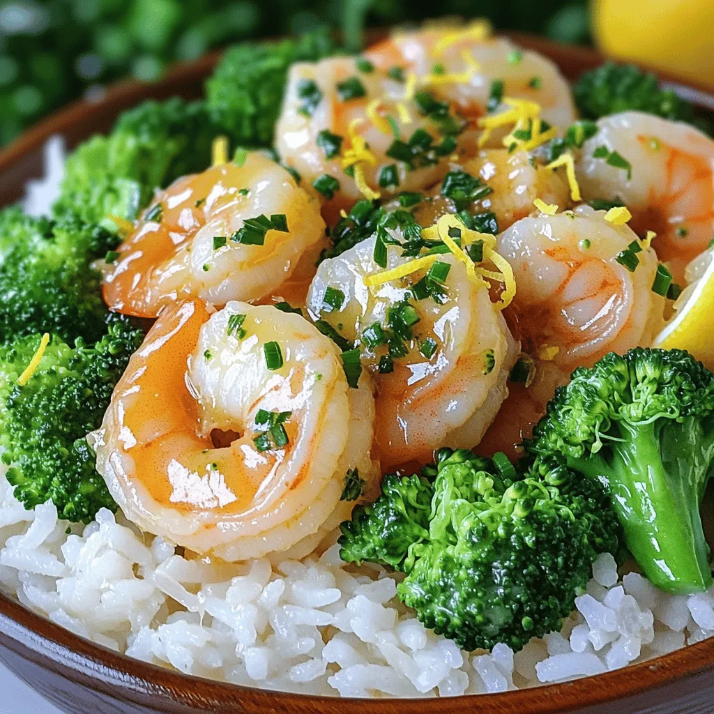 - 1 lb large shrimp, peeled and deveined - 2 cups fluffy cooked jasmine rice - 4 tablespoons unsalted butter, divided - 4 cloves garlic, finely minced - 1 tablespoon extra virgin olive oil - 1 teaspoon red pepper flakes (adjust to taste) - Sea salt and freshly ground black pepper, to taste - Zest and juice of 1 fresh lemon - 2 green onions, thinly sliced - 1 cup broccoli florets, steamed until bright green - Fresh parsley, chopped, for garnish When making garlic butter shrimp rice bowls, gather your ingredients first. Start with the shrimp; they should be large and fresh for the best flavor. Peel and devein them to make cooking easy. You want 2 cups of fluffy jasmine rice for a perfect base. This rice adds a lovely texture and absorbs all the yummy sauce. Next, we have butter and garlic. Using four tablespoons of unsalted butter gives richness. Mince four cloves of garlic finely. This ensures the garlic spreads its flavor well. Add a tablespoon of extra virgin olive oil to help with cooking. For seasoning, grab red pepper flakes. They add a nice kick, but adjust them to your taste. Sea salt and freshly ground black pepper are key for enhancing the shrimp. The zest and juice of one lemon brighten the whole dish. Lastly, don’t forget your extra components. Thinly slice two green onions for a fresh crunch. Steam one cup of broccoli florets until they are bright green. This not only adds color but also boosts nutrition. Finish with chopped fresh parsley for garnish. It adds a fresh touch and looks beautiful. - Heat the pan and melt the butter: Start by getting your large skillet ready. Add one tablespoon of olive oil and two tablespoons of unsalted butter. Turn the heat to medium and let the butter melt. - Flavor the oil with garlic and red pepper flakes: When the butter starts to foam, add four minced garlic cloves and one teaspoon of red pepper flakes. Stir them around for about one minute. This will make your kitchen smell amazing! - Cook the shrimp and season properly: Now, add one pound of large, peeled, and deveined shrimp to the skillet. Sprinkle sea salt and freshly ground black pepper on top. Cook the shrimp for about two to three minutes on each side. They should turn pink and opaque when ready. - Add lemon zest and juice to shrimp: Once the shrimp are cooked, it’s time to add some zing. Grate the zest of one fresh lemon and squeeze in its juice. This will brighten up the flavors. - Mix in remaining butter: Next, add the last two tablespoons of butter to the shrimp. Stir everything together until the butter melts and coats the shrimp nicely. - Ensure shrimp are well-coated: Check that every piece is covered in the rich garlic butter sauce. This is the secret to a great flavor! - Serve jasmine rice in bowls: Grab four bowls and scoop in two cups of fluffy cooked jasmine rice. This will be the base of your meal. - Top with garlic butter shrimp and arrange broccoli: Spoon the garlic butter shrimp over the rice. Add one cup of steamed broccoli florets around the shrimp for color and health. - Garnish with green onions and parsley: Finally, sprinkle two sliced green onions and some chopped fresh parsley on top. This will make your dish look and taste fantastic! - Sauté garlic without burning: Start by heating olive oil and butter on medium heat. Once the butter melts, add minced garlic. Stir it quickly to avoid burning. This keeps the garlic sweet and fragrant. - Perfecting shrimp texture: Cook shrimp for 2-3 minutes on each side. Look for a pink and opaque color. This means they are perfectly cooked and tender. Overcooking makes them rubbery. - Adjusting spice levels with red pepper flakes: Start with 1 teaspoon of red pepper flakes. Taste the dish as you cook. Add more if you like it spicy. This gives you control over the heat. - Serve with lemon wedges: Lemon wedges add a pop of color and freshness. They also enhance the dish's flavor when squeezed over the shrimp. This adds a bright finish. - Family-style presentation ideas: Use a large platter to serve. Place the rice in the center and top with shrimp and broccoli. This creates a casual and inviting feel for sharing at the table. - Incorporating other herbs: Fresh herbs like basil or cilantro can add depth. Sprinkle them on top just before serving. This adds brightness and freshness to each bite. - Using different rice varieties: While jasmine rice is fluffy, you can try brown rice for more fiber. Quinoa or cauliflower rice are great options too. Each brings unique textures and flavors. {{image_4}} You can switch up the shrimp for chicken or tofu. Both are great options. Chicken gives a hearty bite, while tofu offers a nice plant-based choice. If you love seafood, consider adding scallops or fish. These options will bring new flavors to your rice bowl. Just make sure to adjust cooking times for different proteins. Adding more veggies makes your bowl colorful and healthy. Bell peppers and snap peas are excellent choices. They add crunch and brightness. You can also try carrots or zucchini for a fun twist. More vegetables not only enhance the look but also boost the nutrition of your meal. Feel free to experiment with oils. Instead of olive oil, try sesame oil for a nutty flavor. You can also change the citrus in the dish. Lime or orange can offer a fresh twist. Each change adds a new layer of taste to your garlic butter shrimp rice bowls. Get creative and find what you like best! To keep your garlic butter shrimp rice bowls fresh, refrigerate them right away. Store them in airtight containers. This helps keep moisture in and flavors intact. Make sure to cool the bowls to room temperature before sealing them. You can enjoy leftovers for up to three days. When reheating, use the microwave or a skillet. For the microwave, heat in short bursts, stirring in between. This ensures even heating without overcooking the shrimp. If using a skillet, add a splash of water or broth to prevent drying out. Heat on low until hot, stirring gently to keep shrimp tender. You can freeze garlic butter shrimp for later use. Place the shrimp in a freezer-safe bag or container. Remove as much air as possible to avoid freezer burn. The shrimp will keep for about three months in the freezer. To thaw, transfer the shrimp to the fridge overnight. This will help them defrost slowly for the best texture. For shrimp bowls, jasmine rice shines as the best choice. Its fluffy texture pairs well with the shrimp. Jasmine rice has a slight sweetness and a nutty flavor. This rice absorbs the garlic butter sauce nicely, making each bite tasty and satisfying. Other options, like basmati or long-grain rice, work too, but they lack the same aroma. Jasmine rice just brings more joy to each bowl. Yes, you can easily make this recipe dairy-free. Instead of butter, use coconut oil or vegan butter. These substitutes keep the dish creamy and flavorful. Coconut oil adds a hint of sweetness, while vegan butter maintains the rich taste. Just remember that these swaps may slightly alter the flavor but still keep the dish delicious. Cooked shrimp can stay fresh in the fridge for up to three days. Store them in an airtight container to keep them safe. Always check for any off smells or changes in texture before eating. If you want to keep them longer, freezing is a good option, which can extend their life for several months. Absolutely! This recipe is great for meal prep. You can cook the shrimp and rice ahead of time. Store each component separately to keep them fresh. Reheat them when you're ready to eat. You can also mix in different veggies or proteins for variety. This makes it easy to enjoy a quick, healthy meal anytime. This blog post covered how to make a delicious garlic butter shrimp rice bowl. We explored key ingredients, step-by-step instructions, and essential tips for perfecting your dish. You learned about variations, storage methods, and even answered common FAQs. In conclusion, this dish offers tasty options for everyone, whether for a family meal or meal prep. Enjoying your cooking journey can make each bite even better!