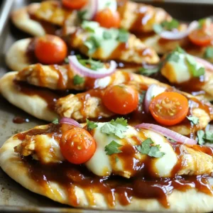 Sheet Pan BBQ Chicken Flatbreads Easy and Tasty Meal