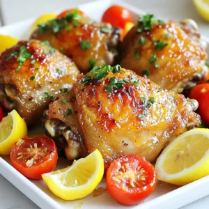 Lemon Garlic Chicken Thighs Sheet Pan Simple Delight