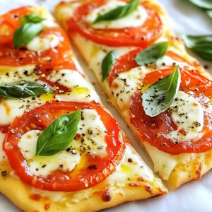 Margherita Flatbread Pizza Easy and Tasty Recipe