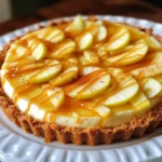 - 1 ½ cups graham cracker crumbs - ½ cup unsalted butter, melted - 2 tablespoons brown sugar - 1 teaspoon cinnamon - 16 oz cream cheese, softened to room temperature - ¾ cup granulated sugar - 2 large eggs - 1 teaspoon vanilla extract - ½ teaspoon ground cinnamon - 1 medium apple, peeled and finely diced - ½ cup caramel sauce (store-bought or homemade) - 1 apple, thinly sliced for garnish When I make the Caramel Apple Cheesecake Tart, I gather all my ingredients first. This helps me stay organized. The crust is simple, mixing graham cracker crumbs, melted butter, brown sugar, and cinnamon. You want it to feel like wet sand. For the cheesecake filling, cream cheese is key. I let it sit at room temperature so it blends well. Adding sugar, eggs, vanilla, and cinnamon makes it smooth and sweet. I love using diced apples, which add a nice crunch and flavor. For the topping, I go for a rich caramel sauce and thin apple slices. This adds a beautiful finish to the tart. Using these fresh ingredients makes the tart taste great. Make sure to follow each step for the best result. Happy baking! - Preheat the oven to 350°F (175°C). - In a mixing bowl, combine 1 ½ cups graham cracker crumbs, ½ cup melted unsalted butter, 2 tablespoons brown sugar, and 1 teaspoon cinnamon. Mix well until it feels like wet sand. - Press the crumb mixture evenly into the bottom and halfway up the sides of a tart pan. - Bake for 8-10 minutes, until it is lightly golden. Let it cool completely. - In a large mixing bowl, beat 16 oz softened cream cheese with ¾ cup granulated sugar until smooth. - Add 2 large eggs, one at a time, mixing well after each addition. Stir in 1 teaspoon vanilla extract and ½ teaspoon ground cinnamon. - Gently fold in 1 finely diced apple. - Pour the cheesecake filling into the cooled crust. Spread it evenly with a spatula. - Bake for 30-35 minutes. The edges should be set, but the center will jiggle slightly. Turn off the oven and let the tart cool inside for 30 minutes. - Once the tart is cool, drizzle ½ cup caramel sauce over the top. - Garnish with thinly sliced apples arranged in a nice pattern. - Refrigerate the tart for at least 2 hours before serving. This helps the flavors meld and sets the filling. - Ensure butter is fully melted for even texture. - Press the crust firmly to avoid crumbling. When making the crust, melted butter binds everything together. It helps achieve a smooth texture, so take care to melt it fully. Pressing the crust tightly into the pan gives it strength. This way, each slice stays intact when you cut it. - Allow cream cheese to soften completely. - Avoid overmixing after adding the diced apple. Softened cream cheese blends well into a creamy filling. Let it sit out for about 30 minutes before mixing. When you add the diced apple, fold it gently. This keeps the apple pieces whole and adds nice texture. - Let the tart cool gradually in the oven. - Use a water bath if desired for even baking. After baking, turn off the oven and leave the tart inside. This slow cooling helps prevent cracks on the surface. If you want to be extra careful, use a water bath. It keeps the heat steady and helps the tart bake evenly. {{image_4}} You can change up the flavor of your caramel apple cheesecake tart easily. Adding spices like nutmeg or allspice to the filling gives a warm kick. It makes every bite special. You can also try different apple varieties. For example, Fuji or Gala apples can add a sweet twist. Each type of apple changes the taste and texture slightly. If you want a fun twist on the crust, you can swap graham cracker crumbs for crushed cookies. Chocolate cookies add a rich taste. You can also use a gluten-free crust option. Almond flour or oat flour works great for a gluten-free base. This keeps everyone happy at the table. Toppings can make your tart stand out. You can drizzle chocolate over the top for a sweet touch. Chopped nuts or crushed candies add a nice crunch. Think about using toffee bits or pecans for extra flavor. Getting creative with toppings makes your tart unique and exciting. To keep your caramel apple cheesecake tart fresh, refrigerate any leftovers. Use an airtight container. You can store it for up to 5 days. This helps maintain its creamy texture and flavor. Remember to keep the caramel sauce separate. Drizzle it on just before serving. This keeps the tart from getting soggy. If you want to save some tart for later, freezing is a great option. Wrap each slice tightly in plastic wrap. Then place the wrapped slices in a freezer bag. You can freeze them for up to 3 months. When you're ready to enjoy, thaw the slices in the fridge. This will help them regain their creamy goodness. Yes, you can use a pre-made tart crust if preferred. This saves time and effort. Just make sure it fits your tart pan well. A store-bought crust can still taste great with the filling. The edges should be set with a slight jiggle in the center. This means it will firm up as it cools. If it looks too wobbly, give it a few more minutes in the oven. Trust your eyes and feel for the right texture. Granny Smith or Honeycrisp apples are excellent choices. Granny Smith adds tartness, while Honeycrisp offers sweetness. You can mix both for a layered flavor. The crunchiness of these apples also holds up well in baking. Yes, prepare it a day in advance for maximum flavor melding. This allows the flavors to blend beautifully. Just keep it in the fridge, and it will be ready when you are. Enjoy it chilled for the best taste. This blog post covered the key steps to create a delicious apple cheesecake tart. We explored the ingredients for the crust, filling, and caramel topping. Then, I shared step-by-step instructions to assemble and bake your tart. With tips to ensure perfect texture and variations to suit your taste, you can easily customize the recipe. Remember, patience is key. Chill the tart before serving for the best flavor. Enjoy creating this treat that’s sure to impress!