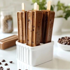 Mocha Iced Coffee Popsicles Tasty Frozen Treat