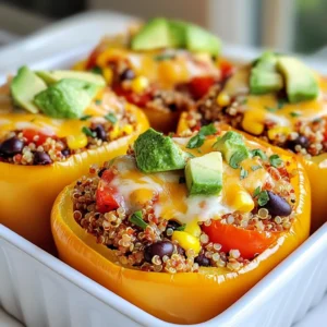 Fiesta Quinoa Stuffed Peppers Flavorful and Healthy Dish