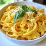- 12 oz pasta (fettuccine, penne, or farfalle) - 2 large red bell peppers, roasted and peeled - 1 cup heavy cream - 1 tablespoon extra virgin olive oil - 3 cloves garlic, minced - 1/2 teaspoon crushed red pepper flakes - 1/4 cup finely grated Parmesan cheese - Salt and freshly cracked black pepper to taste - Fresh basil leaves for garnish To make this creamy roasted red pepper pasta, you need some basic tools: - A baking sheet for roasting - A large pot for boiling pasta - A blender or food processor for the sauce - A large skillet for heating the sauce Want to add more flavor or nutrients? Consider these: - 1 cup baby spinach or arugula for a fresh touch - Extra Parmesan cheese for a richer taste - Grilled chicken or shrimp for protein - A squeeze of lemon for brightness This creamy roasted red pepper pasta is simple yet satisfying. The ingredients work together to create a rich and tasty dish. You can easily adjust the flavors to your liking, making it a perfect weeknight meal. {{ingredient_image_2}} To roast red peppers, first, preheat your oven to 450°F (230°C). Slice the peppers in half and remove the seeds. Place them cut-side down on a lined baking sheet. Roast for 20-25 minutes until the skins are charred. After roasting, put the peppers in a bowl and cover it with plastic wrap for 10 minutes. This helps loosen the skin for easy peeling. While your peppers steam, bring a large pot of salted water to a boil. Add your pasta—fettuccine, penne, or farfalle work great. Cook it according to the package directions until it’s al dente. Before draining, save about 1 cup of the starchy pasta water. After draining, set the pasta aside. Once the peppers cool, peel off their charred skin and chop the flesh. In a blender, combine the roasted peppers, heavy cream, minced garlic, and crushed red pepper flakes. Blend until smooth. This sauce packs a lot of flavor and creaminess. In a large skillet, heat olive oil over medium heat. Add your blended roasted red pepper sauce and heat for about 3-4 minutes. Stir in grated Parmesan cheese and season with salt and black pepper to taste. Next, add the cooked pasta to the skillet. Toss well to coat the pasta. If the sauce is too thick, add some reserved pasta water until it reaches your desired creaminess. You can fold in baby spinach or arugula for extra nutrients. Serve the creamy pasta in bowls or plates. Garnish with fresh basil leaves and a sprinkle of Parmesan cheese. For a special touch, drizzle a bit of olive oil on top. A dash of black pepper can enhance the look and flavor. Enjoy your delicious meal! Roasting peppers is key to deep, rich flavor. Start by preheating your oven to 450°F (230°C). Slice the red bell peppers in half and remove the seeds. Place them cut-side down on a lined baking sheet. Roast for 20-25 minutes until the skins are charred. After roasting, cover the peppers with plastic wrap for 10 minutes. This traps steam, making it easy to peel. Using fresh peppers will yield the best taste. Always check for any soft spots before buying. The sauce should be silky and smooth. After roasting and peeling the peppers, blend them with heavy cream and garlic. Start with a high speed to break down the peppers. If the sauce is too thick, add a bit of the reserved pasta water. This starchy water helps thin the sauce while keeping it creamy. Mix until you reach your desired consistency. Remember, the sauce will thicken as it heats, so adjust accordingly. You can boost the flavor in many ways. Add crushed red pepper flakes for heat. If you want more depth, consider adding a splash of balsamic vinegar. For a fresh twist, toss in some baby spinach or arugula before serving. These greens add color and nutrients. A sprinkle of fresh herbs like basil or parsley enhances the final dish. Always taste your sauce and adjust the seasoning with salt and pepper. Pro Tips Roasting Technique: Ensure the peppers are charred well for a deeper flavor; this adds a smoky sweetness to the sauce. Pasta Timing: Cook the pasta al dente; it will continue to cook slightly once mixed with the sauce, ensuring the perfect texture. Cheese Choice: For a more intense flavor, consider using Pecorino Romano instead of Parmesan for a unique twist. Color and Nutrition: Adding baby spinach or arugula not only enhances the nutritional value but also adds a lovely pop of color to the dish. {{image_4}} You can easily turn this dish into a vegetarian delight. Instead of using chicken or meat, focus on fresh veggies. For instance, add mushrooms, zucchini, or bell peppers. These veggies provide great texture and flavor. You might also toss in a cup of baby spinach or arugula for more nutrients. They wilt nicely in the hot pasta and sauce, adding color and taste. If you want to add protein, there are many tasty choices. Cooked chicken or shrimp works well with this creamy sauce. For a meat-free option, use chickpeas or lentils. They add protein and fiber. Simply mix them in after you combine the pasta and sauce. This step ensures they warm up without overcooking. For those who love a kick, spice up your pasta! Add more crushed red pepper flakes to the sauce. You can also mix in jalapeños or fresh chili peppers. If you want a smoky flavor, try adding chipotle peppers. These options give your dish a whole new level of heat and excitement. Just remember to adjust the spice to your taste! To store leftovers, place the pasta in an airtight container. Make sure the pasta is cooled down before sealing. You can keep it in the fridge for up to three days. If you want to store it longer, consider freezing. When reheating, use a skillet for the best results. Add a splash of water or extra cream to help loosen the sauce. Heat over medium-low heat for about 5-7 minutes. Stir often to heat evenly. You can also use the microwave, but check on it every minute to avoid overheating. To freeze, cool the pasta completely. Divide it into single servings and use freezer-safe bags or containers. Remove as much air as possible to prevent freezer burn. It can last up to three months in the freezer. When ready to eat, thaw it overnight in the fridge, then reheat. Yes, you can use other types of pasta. Fettuccine, penne, or farfalle work great. You can use whole wheat or gluten-free pasta too. Just make sure to adjust the cooking time according to the package. This dish pairs well with many pasta shapes, so feel free to experiment. To make this recipe healthier, you can reduce the heavy cream. You might try using Greek yogurt instead. You can also add more veggies. Spinach or arugula gives extra nutrients without many calories. Using whole grain pasta boosts fiber, making it a better choice. If you need a substitute for heavy cream, use coconut milk or almond milk. Silken tofu blended smooth can also work well. These alternatives keep the sauce creamy. Just remember that the flavor will change slightly, but it can still taste amazing. This blog post covered everything you need for a great pasta dish. We went over the key ingredients, step-by-step cooking, and helpful tips. You learned how to roast peppers, cook pasta, and make a rich sauce. We also explored variations and how to store leftovers. In the end, cooking can be fun and creative. Feel free to mix and match ingredients to suit your taste. Enjoy your meal!
