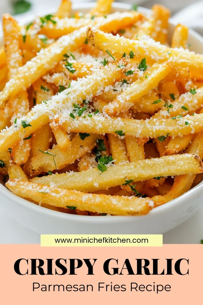 Indulge in these Garlic Parmesan Fries that are a hit for any occasion! This Air Fryer Fries Recipe delivers crispy fries with garlic goodness, making them the perfect Parmesan Air Fryer Snacks. With a few simple ingredients and healthy air fryer potatoes, you can whip up a delicious treat that everyone will love. Ready to satisfy your cravings? Try this easy recipe now! #AirFryerRecipes #HealthySnacks #CrispyFries #ParmesanFries