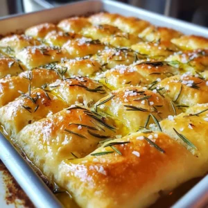 Rosemary Sea Salt Focaccia Fresh and Flavorful Bread