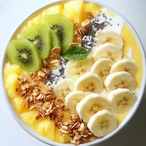 Pineapple Coconut Smoothie Bowl Refreshing and Healthy