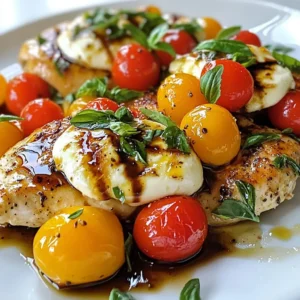 Balsamic Glazed Caprese Chicken Flavorful and Fresh Dish
