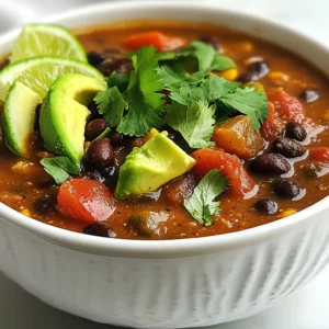 Smoky Chipotle Black Bean Soup Simple Flavor Boost