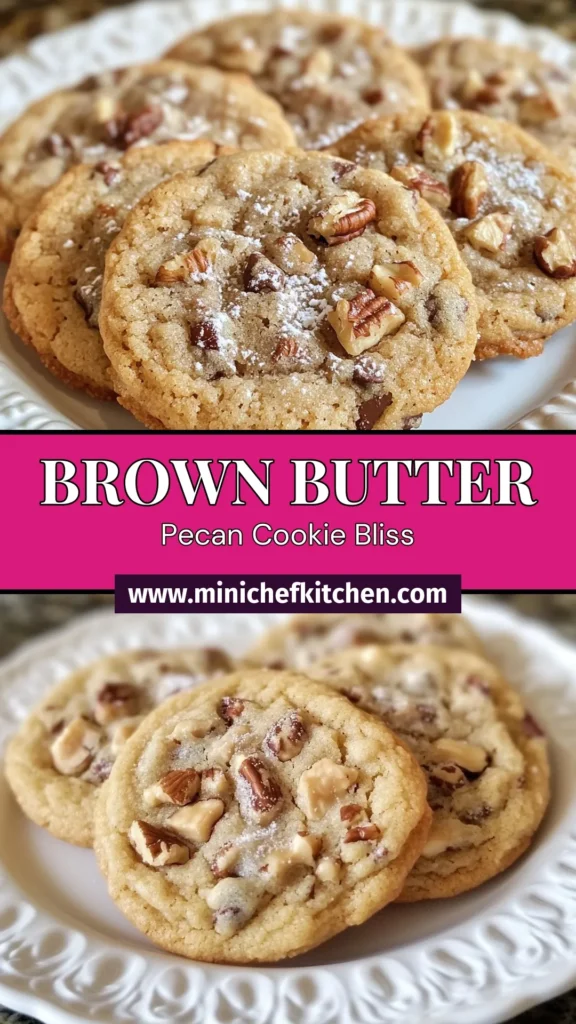 Indulge in the ultimate treat with these Brown Butter Pecan Cookies! These chewy pecan cookies combine nutty brown butter and optional chocolate chips for a deliciously sweet experience. Perfect for baking enthusiasts, this easy cookie recipe guarantees delightful results! Create homemade cookie dough that rivals your favorite bakery. Save this recipe for scrumptious cookies you'll love! #BrownButterPecanCookies #ChewyPecanCookies #EasyCookieRecipes #HomemadeCookies