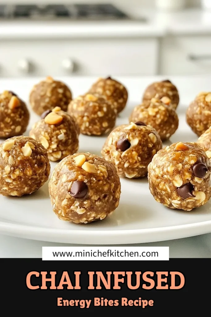 Looking for a delicious and healthy snack? Try these irresistible vanilla chai energy bites! Packed with wholesome ingredients, these no-bake energy bites are perfect for vegan diets and give you a boost whenever you need it. With the warm flavors of cinnamon energy balls, you'll love snacking on these guilt-free treats. Make a batch today and keep your energy levels up! Save this recipe for later! #VanillaChaiEnergyBites #NoBakeEnergyBites #HealthySnackRecipes #VeganEnergyBites