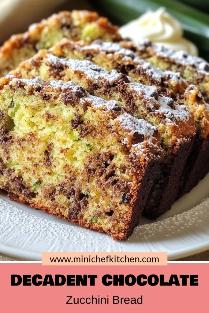 Indulge in this deliciously moist Chocolate Chip Zucchini Bread, a perfect blend of chocolatey goodness and healthy veggies! This easy Zucchini Bread Recipe combines grated zucchini with semi-sweet chocolate chips and whole wheat flour for a guilt-free treat. Whether you're looking for a snack or dessert, this Healthy Zucchini Bread is sure to please. Try it today and savor the flavor! Save this recipe! #ChocolateChipZucchiniBread #ZucchiniBreadRecipe #HealthyZucchiniBread #ChocolateChipBread