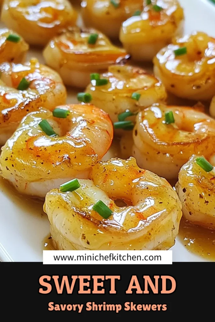 Indulge in these delicious honey garlic shrimp skewers, the perfect easy shrimp appetizer for your next summer barbecue. This grilled shrimp recipe features a mouthwatering honey garlic marinade that elevates simple ingredients into a flavorful dish. Quick to prepare and bursting with flavor, these skewers are sure to impress your guests. Ready to fire up the grill? Save this recipe for your next cookout! #HoneyGarlicShrimp #GrilledShrimp #EasyAppetizers #SummerGrilling