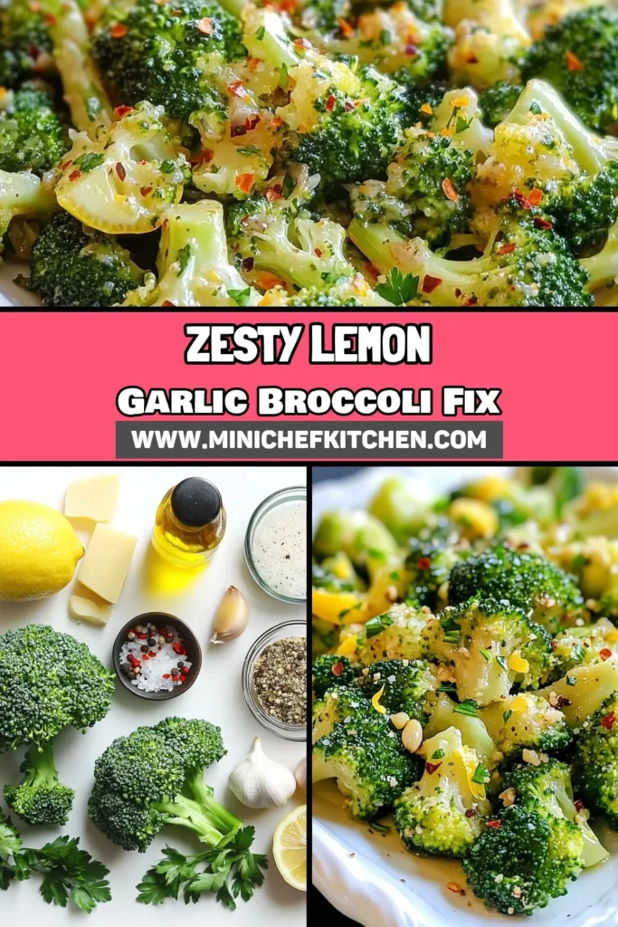 Elevate your meals with this zesty lemon garlic broccoli! This garlic broccoli recipe is not only a delicious healthy broccoli dish but also an easy broccoli side dish that pairs perfectly with any main course. Enjoy the vibrant flavors of vegetarian lemon broccoli that is sure to impress! Perfect for weeknight dinners or meal prep, discover this delightful recipe today! Save and share! #LemonGarlicBroccoli #HealthyRecipes #Vegetarian #EasySideDish