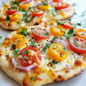 Chili Garlic Naan Pizza Flavorful and Easy Delight