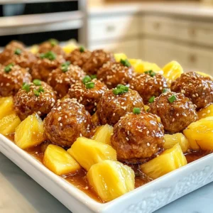 Pineapple Teriyaki Meatballs Easy and Flavorful Recipe