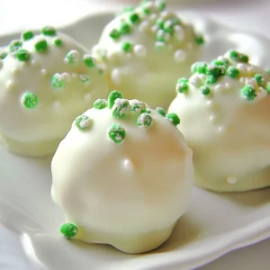 To make Peppermint Oreo Truffles, you need a few key ingredients: - 1 package (15.5 oz) Oreo cookies - 8 oz cream cheese, softened to room temperature - 1 cup white chocolate chips - 1/2 teaspoon peppermint extract - A pinch of salt These ingredients create the rich, creamy, and minty flavor that makes these truffles a hit. You can add fun twists to your truffles. Consider these optional ingredients: - 1/4 cup crushed peppermint candies (for garnish) - Sprinkles or colored sugar for festive flair Feel free to experiment with other toppings too. Different flavors can give a unique taste. Accurate measurements help ensure great results. Here are some tips: - Use a kitchen scale for precise amounts. - Level off dry ingredients with a straight edge. - For liquids, use a clear measuring cup for easy reading. Correct measuring leads to perfect truffles every time. {{ingredient_image_2}} Start with a package of Oreo cookies. Place them in a food processor. Pulse until they turn into fine crumbs, like sand. This step is key to a smooth truffle base. If you don&rsquo;t have a food processor, you can use a resealable bag and a rolling pin. Just crush the cookies by hand until they are very fine. Now, transfer your cookie crumbs to a mixing bowl. Add 8 ounces of softened cream cheese. Use a spatula or mixer to blend until smooth. You want no visible chunks of cream cheese. Next, add 1/2 teaspoon of peppermint extract and a pinch of salt. Stir the mixture well. This will give your truffles a great minty flavor. With clean hands, scoop out portions of the mixture. Roll each portion into balls about 1 inch in diameter. Place these balls on a parchment-lined baking sheet. This makes it easy to remove them later. Once all the truffles are formed, put the baking sheet in the freezer. Chill for about 30 minutes or until firm to the touch. While your truffles chill, it&rsquo;s time to prepare the coating. In a microwave-safe bowl, add 1 cup of white chocolate chips. Melt them in the microwave in 30-second intervals. Stir in between each interval until completely smooth. Once the truffles are firm, take them out of the freezer. Use a fork to dip each truffle into the melted white chocolate. Make sure to coat them thoroughly, then let any excess chocolate drip off. Place the coated truffles back on the parchment-lined baking sheet. Before the white chocolate sets, sprinkle crushed peppermint candies on top of each truffle. This adds a festive look and extra crunch. Allow the truffles to sit at room temperature until the white chocolate hardens slightly. Then, refrigerate them for at least 15 minutes to firm up completely before you serve. Enjoy these delightful treats! To get the best texture for your Peppermint Oreo Truffles, blend the Oreo cookies until they are fine crumbs. This helps them mix well with the cream cheese. Make sure your cream cheese is soft. If it&rsquo;s cold, the mixture can become lumpy. Mixing well until smooth gives you that creamy texture. After shaping the truffles, chill them in the freezer. This makes them firm and easier to coat in chocolate. One common mistake is not crushing the Oreos finely enough. If you have big chunks, your truffles won&rsquo;t hold together well. Another mistake is melting the white chocolate too quickly. Use short bursts in the microwave. Stir often to avoid burning. Also, don&rsquo;t skip the chilling step. If your truffles are too warm, the chocolate coating will melt and slide off. For this recipe, you&rsquo;ll need a food processor to crush the Oreos. A mixing bowl and a spatula or mixer are essential for blending the cream cheese with the cookie crumbs. Use a baking sheet lined with parchment paper to place the truffles. A microwave-safe bowl is needed for melting the chocolate, and a fork will help you dip the truffles easily. Consider using a small scoop for even-sized truffles. Pro Tips Chill Your Hands: To prevent the mixture from sticking to your hands while rolling the truffles, chill your hands in the refrigerator for a few minutes before shaping them. Use Quality White Chocolate: For a smooth and creamy coating, opt for high-quality white chocolate instead of candy melts, as it melts better and has a richer flavor. Experiment with Flavors: Feel free to mix in different extracts like vanilla or almond for a unique twist on the classic minty flavor. Storage Tips: Store the truffles in an airtight container in the fridge for up to two weeks to maintain freshness and flavor. {{image_4}} You can change the chocolate coating for Peppermint Oreo Truffles to suit your taste. Instead of white chocolate, try using dark chocolate. Dark chocolate adds a rich flavor that pairs well with mint. If you want a sweeter option, milk chocolate is also great. Each chocolate type gives a unique taste and look to your truffles. To add more flavor, try different extracts. Almond extract can give a nice twist. You can also use vanilla extract for a classic touch. For toppings, crushed nuts or sprinkles can add texture. Consider adding a pinch of cinnamon or nutmeg to the mix for warm spice notes. These small changes make your truffles unique and fun. You can easily make these truffles dairy-free. Use a dairy-free cream cheese and dark chocolate. Many brands offer great alternatives that taste good. For gluten-free truffles, ensure your Oreo cookies are certified gluten-free. There are gluten-free cookie options that work well too. This way, everyone can enjoy these delicious treats! To keep your peppermint Oreo truffles fresh, store them in an airtight container. Layer wax paper between the truffles to avoid sticking. Place the container in the fridge if you want them to last longer. Keeping them cool helps maintain their texture and taste. If you want to save truffles for later, freezing works great. Place them in a single layer on a baking sheet first. After they are frozen, transfer them to a freezer-safe bag or container. Squeeze out as much air as possible before sealing. This prevents freezer burn and keeps them tasty. When stored correctly, peppermint Oreo truffles last up to two weeks in the fridge. If frozen, they can last about three months. Always check for signs of spoilage, like off smells or changes in texture. Enjoy them at their best for a delightful treat! Yes, you can use regular chocolate. Dark or milk chocolate works well. Just melt it like the white chocolate. The flavor will change, but it will still taste great! Add more peppermint extract for a stronger mint flavor. Start with an extra 1/4 teaspoon. You can also use crushed peppermint candies in the mix for a nice crunch and more minty taste. You can use mascarpone cheese or Greek yogurt. Both will give a creamy texture. They will change the flavor slightly, but they work well in truffles. Absolutely! These truffles look festive and taste amazing. Place them in a nice box or on a tray. They make a perfect gift for friends and family during the holidays. Yes, you can make these truffles a few days in advance. Store them in an airtight container in the fridge. They will stay fresh and delicious for up to a week! We've covered a lot about Peppermint Oreo Truffles. You learned the key ingredients, tips for texture, and how to store them. Following my step-by-step guide makes creating these treats easy. You can customize them to fit any taste, too. In my experience, these truffles make great gifts and are fun to share. Now, get ready to impress your friends and family with your tasty creations! Enjoy making these delightful treats.