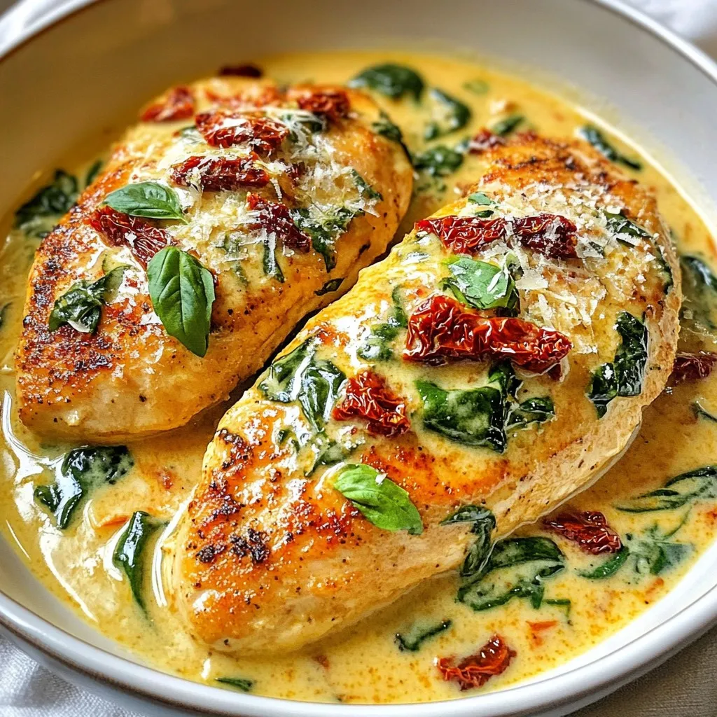 Creamy Sun-Dried Tomato Chicken Flavorful Dinner Delight