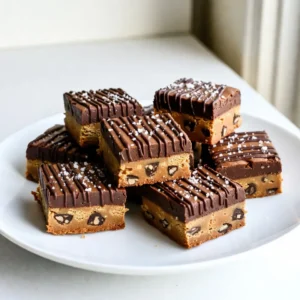 To make these tasty Peanut Butter Chocolate Protein Bars, you will need: - 1 cup creamy natural peanut butter - 1/2 cup honey or pure maple syrup - 2 cups rolled oats - 1 cup chocolate-flavored protein powder - 1/4 cup unsweetened cocoa powder - 1/2 cup semi-sweet dark chocolate chips - 1/2 teaspoon pure vanilla extract - Pinch of fine sea salt These ingredients work together to create a rich, satisfying treat. Each bite offers a mix of flavors and nutrients that you will love. You can make some changes if you want different flavors or need to use what you have. Here are a few ideas: - Swap creamy peanut butter for crunchy peanut butter for added texture. - Use maple syrup instead of honey for a vegan option. - If you need gluten-free bars, ensure that your oats are certified gluten-free. - Try almond or cashew butter instead of peanut butter for a different nutty taste. - You can replace chocolate protein powder with vanilla protein powder for a lighter flavor. These swaps can help you customize the bars to your taste and needs. Using high-quality ingredients is key to making great Peanut Butter Chocolate Protein Bars. Here&rsquo;s why: - Natural peanut butter: Look for brands that use only peanuts and salt. This way, you avoid added sugars and oils. - Pure maple syrup: Choose real maple syrup over imitation syrup. It has better flavor and nutrients. - Rolled oats: Use whole rolled oats for texture and fiber. Instant oats will change the texture of your bars. - Cocoa powder: High-quality cocoa adds rich chocolate flavor without added sugars. The better the ingredients, the better the taste and nutrition of your bars. You deserve the best in every bite! {{ingredient_image_2}} To make these bars, start by gathering your ingredients. In a medium saucepan, mix 1 cup of creamy natural peanut butter, 1/2 cup of honey or maple syrup, and 1/2 teaspoon of pure vanilla extract. Heat this on low, stirring until it is smooth. Remove the saucepan from heat once it is well-mixed. Next, in a large bowl, combine 2 cups of rolled oats, 1 cup of chocolate protein powder, 1/4 cup of unsweetened cocoa powder, and a pinch of fine sea salt. Whisk these dry ingredients together. Pour the warm peanut butter mixture over the dry mix. Stir until everything is well-coated and forms a thick dough. Finally, fold in 1/2 cup of semi-sweet dark chocolate chips. Line an 8x8 inch baking pan with parchment paper. Press the mixture firmly into the pan, then refrigerate for at least 2 hours. Once set, lift the bars out using the parchment paper and cut into squares. For the best texture, make sure to stir the peanut butter mixture until it is very smooth. If the mixture feels too dry, add a little more honey or maple syrup. This will help keep the bars chewy. When you mix the dry ingredients, ensure there are no lumps. This will lead to a better uniformity in the bars. Also, when pressing the mixture into the pan, use firm pressure. This helps the bars to hold together well. Allowing enough time in the fridge is key. The longer they chill, the firmer they will get. A common mistake is to skip the warming step for the peanut butter mixture. This step is key for mixing well. Another mistake is not pressing the mixture firmly into the pan. If it&rsquo;s loose, the bars may fall apart when cut. Also, be careful not to overheat the mixture. If it gets too hot, it can change the texture. Lastly, ensure you refrigerate for the full 2 hours. Cutting too soon can lead to a messy outcome. Following these steps will help you create perfect peanut butter chocolate protein bars every time. To boost the taste of your bars, try adding a pinch of cinnamon. This spice adds warmth and pairs well with chocolate. You can also use almond butter instead of peanut butter for a new twist. Adding nuts or seeds can give texture and flavor. Chopped walnuts or sunflower seeds work great. For extra sweetness, mix in dried fruits like raisins or cranberries. This adds a chewy texture and fruity flavor. Store your bars in an airtight container. Keep them in the fridge to maintain freshness. They last about one week when stored this way. For longer storage, wrap each bar in parchment paper. This makes it easy to grab one when you need a snack. You can also freeze the bars for up to three months. Just make sure to place them in a freezer-safe bag. This keeps them fresh and ready for later. These protein bars go well with many drinks. A glass of milk or plant-based milk enhances the creamy taste. You can also enjoy them with a cup of coffee or tea. For a snack pairing, try yogurt or fresh fruit. Sliced bananas or strawberries add freshness. If you want something crunchy, pair them with nuts or popcorn. These combinations will satisfy your cravings while keeping your energy up. Pro Tips Use Natural Peanut Butter: Choose a creamy natural peanut butter without added sugars or oils for a healthier option that enhances flavor and texture. Customize Sweetness: Adjust the amount of honey or maple syrup based on your personal taste preference or dietary needs. You can also experiment with sugar substitutes. Chill for Best Results: Allow the bars to set in the refrigerator for at least 2 hours for a firmer texture, making them easier to cut into perfect squares. Experiment with Mix-ins: Feel free to add your favorite nuts, seeds, or dried fruits to the mixture for added texture and flavor variety. {{image_4}} You can make these protein bars even more fun. Try adding chopped nuts like almonds or walnuts. Dried fruits, such as cranberries or raisins, add a nice touch too. If you love coconut, shredded coconut is a great choice. Swap the dark chocolate chips for white chocolate chips for a twist. You can also use flavored protein powder, like vanilla or cookies and cream, to change the taste. If you need gluten-free bars, use certified gluten-free oats. For vegan bars, swap honey with maple syrup. Make sure your protein powder is plant-based too. You can use nut butter alternatives like almond or cashew butter for different flavors. Check labels to ensure all ingredients fit your dietary needs. These bars are great for any occasion. For a quick breakfast, pair them with fresh fruit. They also work well as a post-workout snack. Cut them into smaller pieces for a healthy treat at a party. You can even serve them with a scoop of yogurt or a drizzle of chocolate sauce for a fun dessert. Enjoy these bars however you like! To keep your Peanut Butter Chocolate Protein Bars fresh, store them in an airtight container. This helps to seal in moisture and flavor. Place the container in the refrigerator. The cold temperature keeps the bars firm and delicious. These bars can last up to one week in the fridge. After that, they may lose their taste and texture. If you notice any change in smell or look, it is best to throw them away. Always check them before eating. To extend the life of your bars, freezing is a great option. Wrap each bar tightly in plastic wrap or parchment paper. Place the wrapped bars in a freezer-safe bag or container. They can last for up to three months in the freezer. When you're ready to enjoy, thaw them in the fridge overnight before eating. This way, you always have a tasty snack ready! Peanut Butter Chocolate Protein Bars are rich in protein and fiber. Each bar has about 200 calories. They contain healthy fats from peanut butter. The oats add whole grains, while protein powder boosts the protein content. These bars are also low in sugar, especially if you use pure maple syrup. They offer a balanced snack option for energy and satisfaction. Yes, you can swap peanut butter for almond butter or cashew butter. Each nut butter gives a unique flavor. Almond butter has a milder taste. Cashew butter is creamier and slightly sweeter. Make sure to choose a natural nut butter without added sugars. To keep the bars firm, use enough sticky ingredients. Honey or maple syrup helps bind everything together. Press the mixture firmly into the pan. Chilling them in the fridge for at least two hours is key. This helps them set properly. If they feel too soft, try adding more oats or protein powder next time. You can find all ingredients at local grocery stores. Look for creamy natural peanut butter in the nut butter aisle. Honey and pure maple syrup are in the baking section. You can also buy rolled oats and cocoa powder there. For protein powder, check health food stores or online retailers. Most ingredients are easy to find and affordable. In this article, we covered how to make Peanut Butter Chocolate Protein Bars. I shared key ingredients, helpful tips for perfect texture, and different flavor ideas. Quality ingredients matter for taste and health. Remember, you can make these bars suit your diet. Store them well for lasting freshness. Don&rsquo;t let common mistakes hold you back. With these guidelines, you will create delicious, healthy snacks with ease. Enjoy your cooking!