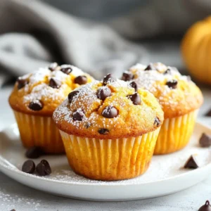 Pumpkin Chocolate Chip Muffins Tasty and Easy Treat