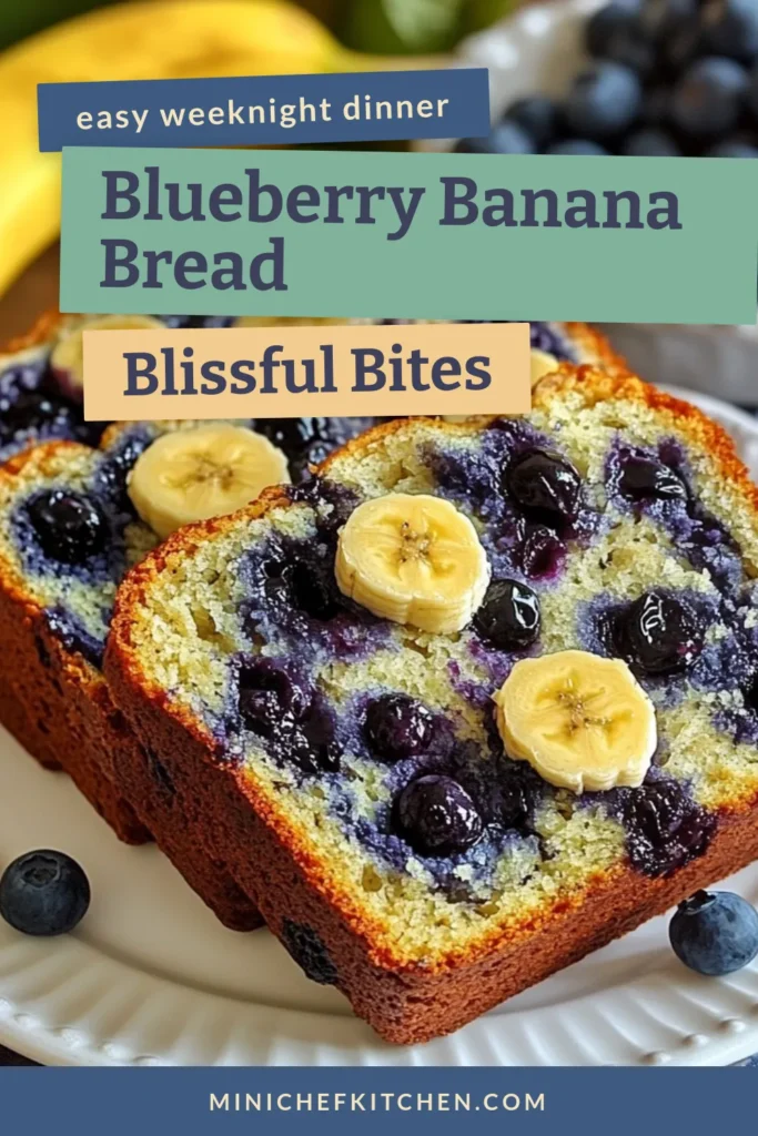 Discover the ultimate Blueberry Banana Bread recipe that's perfect for any occasion! This easy banana bread combines ripe bananas with fresh blueberries for a delicious and healthy treat. Whether you’re searching for a banana bread recipe or a blueberry bread recipe, this wholesome option will satisfy your cravings. Try it today and enjoy warm slices of bliss! Save this recipe and elevate your baking game! #BlueberryBananaBread #BananaBreadRecipe #EasyBananaBread #HealthyBananaBread