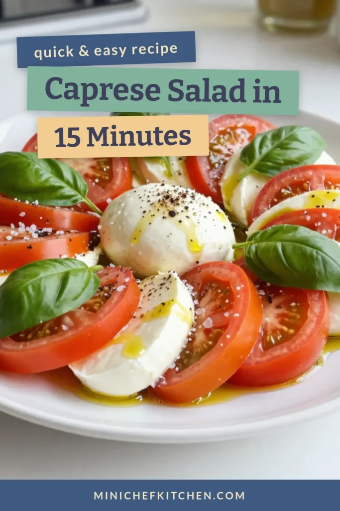 Indulge in this easy caprese salad recipe featuring ripe heirloom tomatoes and fresh mozzarella for a perfect summer dish. This delightful heirloom tomato salad is layered with fresh basil, drizzled with olive oil, and a hint of balsamic glaze to elevate your fresh mozzarella salad experience. Perfect for any occasion, this basil and tomato salad is sure to impress. Save this recipe for your next gathering! #CapreseSalad #HeirloomTomato #FreshMozzarella #EasyRecipes