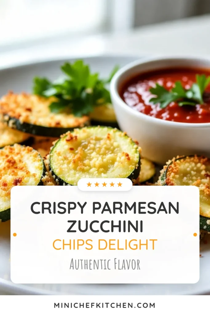 Looking for a delicious and healthy snack? Try these Parmesan zucchini chips for a guilt-free treat! This baked zucchini recipe features a crispy panko crust, making them the perfect crispy vegetable snacks or healthy zucchini appetizers. Enjoy the savory flavor of freshly grated Parmesan cheese with every bite. Save this recipe to enjoy crunchy, flavorful bites anytime! #ParmesanZucchiniChips #HealthySnacks #CrispyVeggies #ZucchiniRecipes