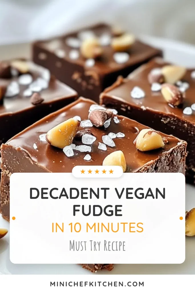 Indulge in this easy vegan chocolate fudge that's packed with delicious peanut butter! This peanut butter fudge recipe is a dairy-free dessert perfect for any sweet tooth. Whip up these healthy chocolate snacks in just 10 minutes and enjoy a guilt-free treat. With creamy peanut butter and rich cocoa, this vegan chocolate fudge is sure to impress. Save the recipe now and delight in these tasty vegan treats! #VeganChocolateFudge #PeanutButterFudge #DairyFreeDessert #HealthySnacks