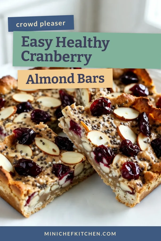 Discover the perfect balance of health and taste with these Cranberry Almond Energy Bars! This healthy energy bar recipe is not only simple to make but also offers a delicious no-bake option. Packed with nutrients, these homemade snack bars are ideal for a quick on-the-go bite and serve as great vegan protein bars. Try this easy recipe today for a nutritious boost! Save this idea for your snack needs! #CranberryAlmondEnergyBars #HealthySnacks #NoBakeEnergyBars #VeganRecipes