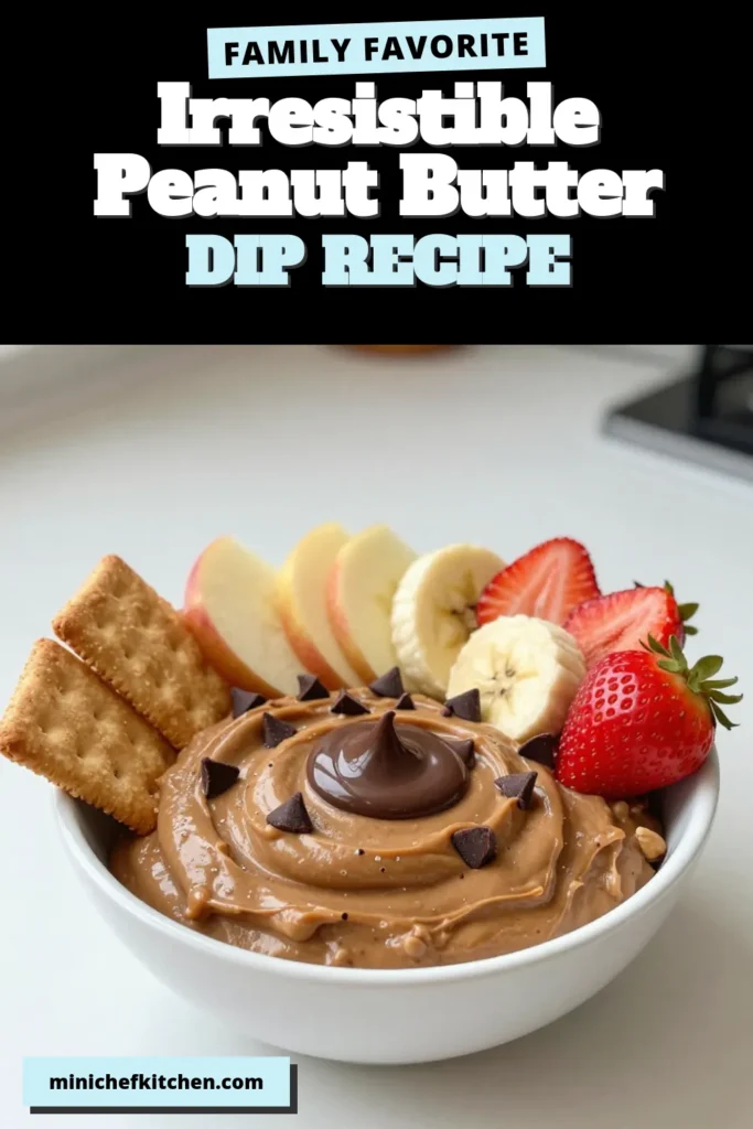 Indulge in this delicious Peanut Butter Chocolate Dip that's perfect for any occasion! This easy dessert dip recipe combines creamy peanut butter and cream cheese for a delightful treat. Serve it with fruits and graham crackers for a healthy snack dip that everyone will love. Whip up this no-bake peanut butter dip in just 10 minutes. Don't miss out—save this recipe for your next gathering! #PeanutButterDip #HealthySnack #EasyDessert #NoBakeDelight