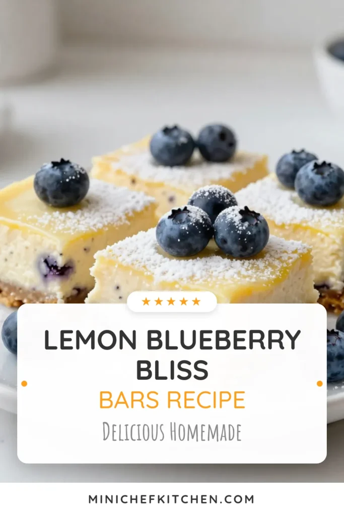 Indulge in the delightful flavors of Lemon Blueberry Cheesecake Bars! This easy dessert recipe combines creamy cheesecake with fresh blueberries and zesty lemon for the perfect treat. Ideal for gatherings or quiet evenings, these cheesecake bars are both delicious and simple to make. Treat yourself to a fresh blueberry dessert that will impress everyone. Save this Lemon Cheesecake Bars recipe for a sweet twist on classic flavors! #DessertRecipes #CheesecakeBars #LemonDesserts #FreshBlueberries