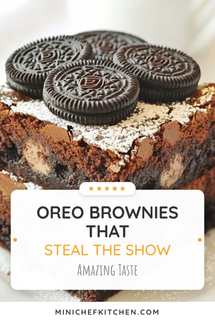 Indulge in the ultimate Oreo brownies recipe with these easy stuffed brownies! This homemade brownies with Oreos combine rich chocolate flavors with creamy Oreos, making a fabulous chocolate Oreo dessert. Perfect for any occasion, these delicious treats are sure to impress. Follow our simple steps for a delightful brownie experience. Save this recipe and make your dessert dreams come true! #OreoBrownies #StuffedBrownies #EasyBrownieDessert #ChocolateOreoDessert