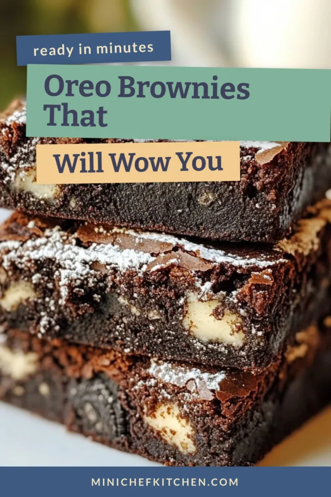 Indulge in this delicious Oreo brownies recipe that perfectly combines rich homemade brownies with Oreos for an irresistible dessert. Our chocolate stuffed brownies are not only easy to make but are also a hit for any occasion. Discover how to whip up these easy Oreo desserts that will leave everyone craving more. Try this brownie recipe with cookies for a delightful treat you won't forget! Save the recipe now! #OreoBrownies #EasyDesserts #ChocolateBrownies #BakingRecipes