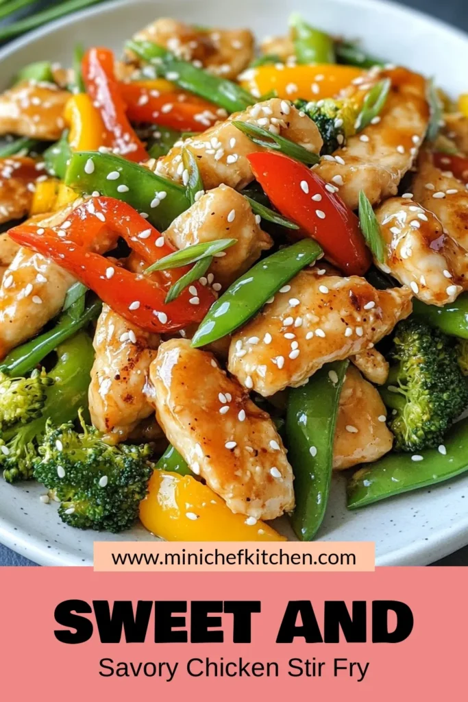 Discover the deliciousness of Honey Garlic Chicken with this easy Chicken Stir Fry Recipe! This quick dinner recipe features tender chicken served with fresh vegetables, coated in a flavorful honey garlic sauce. Perfect for busy nights, this healthy stir fry is ready in just 25 minutes. Prep it effortlessly for your family and enjoy a satisfying meal. Save this Honey Garlic Chicken recipe for your next easy chicken dinner! #HoneyGarlicChicken #EasyChickenDinners #QuickDinnerRecipes #HealthyStirFry