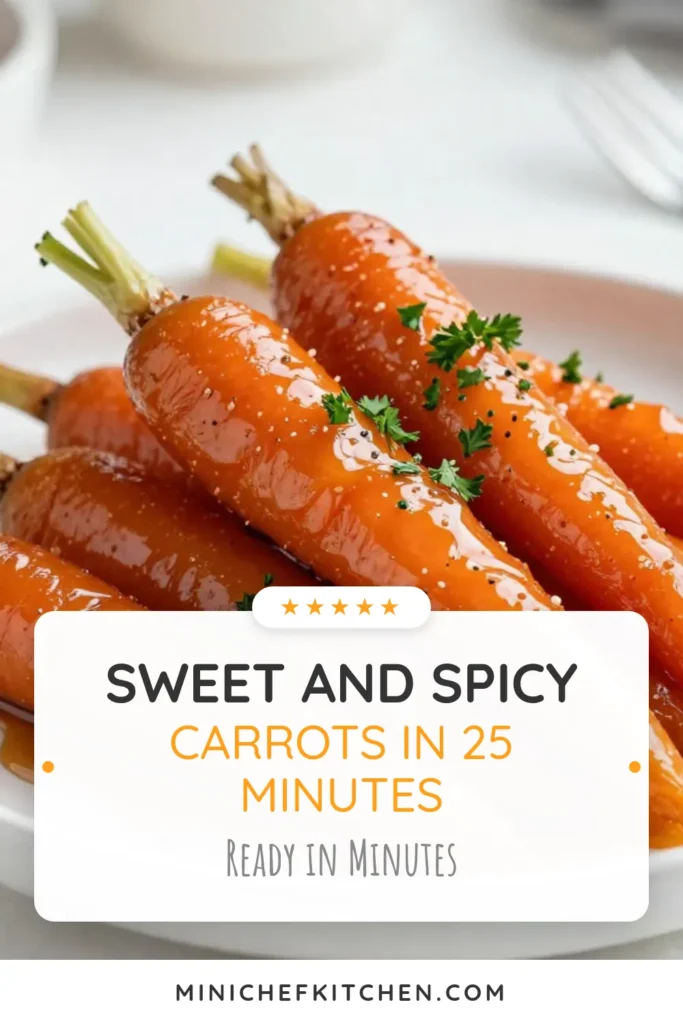 Discover a deliciously Easy Carrot Recipe with these Sweet and Spicy Carrots that everyone will love! Our Brown Sugar Glazed Carrots are the perfect Glazed Vegetable Side Dish to elevate any meal. The combination of carrots with cinnamon and nutmeg creates a warm, comforting flavor. Impress your guests with this simple yet flavorful dish. Try it today and make mealtime special! Save this recipe for later! #GlazedCarrots #SideDish #CarrotRecipe #VegetableSideDish