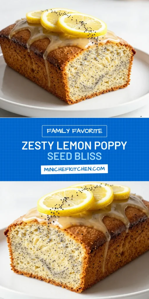 Indulge in this luscious Lemon Poppy Seed Loaf, a delightful twist on an easy lemon poppy seed cake! This moist lemon loaf with glaze is perfect for any occasion. With just a few simple ingredients, you can create a scrumptious dessert that everyone will love. Don't miss out on this must-try poppy seed dessert recipe! Save and share this recipe for a delicious lemon bread experience! #LemonPoppySeedLoaf #EasyDesserts #BakingRecipes #LemonDesserts