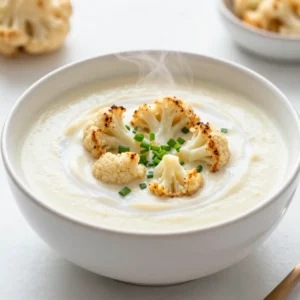 Creamy Roasted Cauliflower Soup Easy and Delicious Recipe