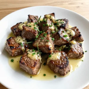 To create delicious Garlic Butter Herb Steak Bites, you need a few key ingredients. Each one plays a vital role in building flavor and texture. Here is the list of ingredients you will need: - 1.5 lbs sirloin steak, cut into bite-sized pieces - 4 tablespoons unsalted butter - 4 cloves of garlic, finely minced - 2 teaspoons fresh rosemary, finely chopped - 2 teaspoons fresh thyme, finely chopped - 1 teaspoon paprika - Salt and freshly cracked black pepper, to taste - 1 tablespoon olive oil - Fresh parsley, finely chopped (for garnish) Using sirloin steak gives you a nice balance of tenderness and flavor. The butter adds richness, while garlic brings warmth. Fresh herbs like rosemary and thyme add a bright note. Paprika adds a touch of warmth and color. Don't forget salt and pepper; they enhance every bite. Gather these items before you start. Having everything ready will make cooking easier and more fun. You can customize the herbs based on what you have. This flexibility allows you to make the recipe your own. Enjoy the process and get ready for a tasty meal! {{ingredient_image_2}} To marinate steak, start with fresh sirloin cut into bite-sized pieces. In a large bowl, mix olive oil, salt, pepper, and paprika. Toss the steak well, ensuring each piece gets coated. Let it marinate for 20 to 30 minutes at room temperature. This time helps the flavors seep into the meat. Heat a large skillet on medium-high until hot. Add the marinated steak in a single layer. Do not overcrowd the skillet; this keeps the heat right for a good sear. Sear the steak for 2 to 3 minutes on each side. Look for a nice brown crust. When done, remove the steak and set it aside. In the same skillet, turn the heat to medium. Add unsalted butter and let it melt. Once melted, add finely minced garlic. Saut&eacute; for about 1 minute until the garlic smells great. Watch closely to avoid burning; burnt garlic can ruin the dish. Return the seared steak to the skillet. Gently toss it in the garlic butter sauce, making sure each piece is coated well. Let it cook for one more minute to heat through. This step helps the steak soak up the flavors from the sauce. To plate, transfer the steak bites to a serving platter. Sprinkle with fresh parsley for a pop of color. Serve with sides like mashed potatoes or steamed veggies to make it a complete meal. Enjoy the rich, savory flavors of your garlic butter herb steak bites! For garlic butter herb steak bites, sirloin steak is the best choice. It has great flavor and tenderness. You want quality meat for the best taste. Look for marbling, as it adds juiciness. Good cuts make a big difference in your dish. To get your steak just right, use a meat thermometer. This tool helps you avoid guesswork. Here are the doneness levels you can aim for: - Rare: 125&deg;F - Medium Rare: 135&deg;F - Medium: 145&deg;F - Medium Well: 150&deg;F - Well Done: 160&deg;F or higher Check the temperature in the thickest part of the steak. This ensures even cooking. You can boost the flavor with extra herbs and spices. Consider adding oregano, basil, or even chili flakes for heat. Fresh herbs like parsley also work well as a garnish. You might try topping the steak bites with a drizzle of balsamic glaze or a sprinkle of cheese. These options add new layers of taste. Pro Tips Rest the Steak: Allow the marinated steak to rest at room temperature for 20-30 minutes before cooking. This helps the meat cook evenly and enhances flavor. Choose the Right Pan: Use a heavy skillet or cast-iron pan for searing. This ensures even heat distribution, leading to a perfect crust on the steak bites. Don&rsquo;t Overcrowd the Pan: Cook steak bites in batches if necessary. Overcrowding can lower the pan temperature, preventing proper searing. Perfect Butter Sauce: Keep an eye on the garlic while making the butter sauce. It should be fragrant but not browned to avoid a bitter taste. {{image_4}} You can switch up the steak for other proteins. Chicken, shrimp, or even tofu work well. If you use chicken, choose boneless thighs for juiciness. Shrimp cooks fast, so adjust your cooking time. Sear shrimp for just 1-2 minutes per side. For tofu, use firm or extra-firm and ensure it&rsquo;s well-pressed to remove extra water. This helps it absorb flavors better. To change the taste, try different marinades. A soy sauce blend with ginger adds a nice twist. You can also mix honey with balsamic vinegar for a sweet touch. Experiment with herbs too. If you want a fresh taste, try basil or cilantro. You could even sprinkle some feta cheese on top for a tangy flavor. Each change brings a new twist to the dish. You can also adapt the cooking method. If you prefer an oven, preheat it to 400&deg;F. Place the steak bites in a baking dish and cover with foil. Bake for about 10-12 minutes. This method gives a different texture and keeps the meat juicy. Grilling is another option. It adds a nice smoky flavor. Just remember to grease the grill to prevent sticking. Each method offers its own benefits, so choose what you like best. To keep your Garlic Butter Herb Steak Bites fresh, place leftovers in an airtight container. Store them in the fridge within two hours of cooking. This helps prevent bacteria growth. They stay good for about three days. After that, the flavor and texture may fade. When reheating your steak bites, use a skillet over low heat. This method helps keep the steak juicy and tasty. Heat for three to five minutes, stirring gently. Avoid high heat to prevent overcooking. You want to enjoy every bite just as you did fresh! Yes, you can use frozen steak. To use frozen steak, thaw it safely in the fridge overnight. This ensures it cooks evenly. Avoid thawing at room temperature, as this can lead to bacteria growth. After thawing, follow the marinade steps just like you would with fresh steak. You can marinate the steak for 20 to 30 minutes for the best flavor. If you want a stronger taste, you can marinate it for up to 2 hours. Just be careful not to marinate too long, as the meat can become mushy. Always keep it in the fridge while marinating. Several side dishes go well with steak bites. Here are some great options: - Garlic mashed potatoes - Roasted vegetables - Fresh garden salad - Creamy coleslaw - Buttered corn on the cob These choices balance the rich flavors of the steak, making your meal complete. Yes, this recipe is great for meal prep. You can cook the steak bites in advance and store them in an airtight container. Keep them in the fridge for up to 4 days. To reheat, warm them in a skillet over low heat. This keeps the steak juicy and flavorful without overcooking it. This article gave you easy steps to make Garlic Butter Herb Steak Bites. You learned about key ingredients, how to marinate and sear the steak, and prepare the sauce. I shared tips on choosing the right steak and cooking it to your preference. You also discovered ways to switch up the recipe and store leftovers correctly. With these tips, you can enjoy perfect steak bites at home. Try it out, and impress your family or friends with a tasty meal!