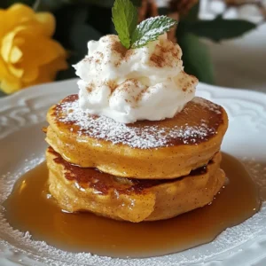 - Dry Ingredients: - 1 &frac12; cups all-purpose flour - 2 tablespoons brown sugar - 1 tablespoon baking powder - 1 teaspoon ground ginger - 1 teaspoon ground cinnamon - &frac12; teaspoon ground nutmeg - &frac12; teaspoon salt - Wet Ingredients: - 1 cup milk (dairy or non-dairy) - 1 large egg - 3 tablespoons unsalted butter, melted - 1 teaspoon vanilla extract - Suggested Toppings: - Maple syrup - Whipped cream Gingerbread pancakes need simple yet flavorful ingredients. Start with all-purpose flour for a soft texture. Brown sugar adds a nice sweetness. Baking powder helps them rise. For that classic gingerbread taste, use ground ginger, cinnamon, and nutmeg. Don't forget salt to balance the flavors. For wet ingredients, you&rsquo;ll need milk. It can be dairy or any non-dairy option you prefer. A large egg brings the mixture together, while melted butter gives richness. Finally, vanilla extract adds warmth and depth. To serve, consider maple syrup and whipped cream. They make the pancakes even more delightful. Enjoy the festive flavors and cozy vibes these gingerbread pancakes bring! {{ingredient_image_2}} First, gather your dry ingredients. In a big bowl, mix together: - 1 &frac12; cups all-purpose flour - 2 tablespoons brown sugar - 1 tablespoon baking powder - 1 teaspoon ground ginger - 1 teaspoon ground cinnamon - &frac12; teaspoon ground nutmeg - &frac12; teaspoon salt Whisk these items well until they blend fully. This step is key to even flavor. Next, prepare the wet ingredients. In another bowl, combine: - 1 cup milk (you can use dairy or non-dairy) - 1 large egg - 3 tablespoons unsalted butter, melted - 1 teaspoon vanilla extract Whisk this mixture until it is smooth. It should look creamy and well mixed. Now, it's time to mix. Slowly pour the wet mixture into the dry ingredients. Use a spatula to stir gently. Mix just enough to combine everything. It is okay if the batter has small lumps. Overmixing will make the pancakes tough. Get your skillet or griddle ready. Preheat it over medium heat. Lightly coat the surface with butter or cooking spray to stop sticking. For each pancake, pour about &frac14; cup of batter onto the skillet. Watch for bubbles to form on the surface. This takes about 2 to 3 minutes. When you see bubbles, carefully flip the pancake. Cook for another 1 to 2 minutes. The pancake should turn a nice golden brown. Remove it from the skillet and keep warm on a plate. Repeat this for the rest of the batter. Serve your pancakes warm with maple syrup and a dollop of whipped cream. Enjoy! To make the best gingerbread pancakes, you need to ensure even cooking temperature. Heat your skillet over medium heat. If it's too hot, your pancakes may burn. If it&rsquo;s too cool, they will be soggy. A good test is to sprinkle a drop of water on the skillet. If it dances and evaporates, you&rsquo;re ready to cook. Using a non-stick skillet effectively is key. Even if your skillet is non-stick, a light coat of butter or cooking spray helps the pancakes slide right off. It also adds a nice flavor. Keep your spatula handy to flip them gently. This will help maintain their shape and texture. Stacking techniques can make your pancakes look amazing. Aim for a tall stack on a charming plate. For a wintery look, dust the top with powdered sugar. It looks like fresh snow! You can also sprinkle a bit of ground cinnamon on top to enhance the festive flair. For garnishing, consider adding a sprig of fresh mint or a cinnamon stick beside your stack. These simple touches elevate your dish and make it look even more inviting. Serve your pancakes warm with maple syrup and whipped cream to complete the festive experience. Pro Tips Perfect Pancake Thickness: For fluffier pancakes, ensure your batter is not too thin. If it seems runny, add a little more flour until you reach the desired consistency. Flavor Boost: For an extra kick of flavor, consider adding chopped crystallized ginger or a handful of chocolate chips to the batter before cooking. Consistent Cooking: Keep the heat at medium to prevent burning. Adjust as necessary, and always test the first pancake to gauge the temperature of your skillet. Storage Tip: If you have leftovers, store the pancakes in an airtight container in the fridge. Reheat in a toaster for a quick breakfast. {{image_4}} You can easily make gluten-free gingerbread pancakes. Instead of all-purpose flour, try using almond flour or coconut flour. These options add a nice flavor and texture. If you use almond flour, you may need less liquid. Coconut flour absorbs more moisture, so add a bit more milk to your batter. Making vegan gingerbread pancakes is simple too. Replace the egg with a flax egg. To make this, mix 1 tablespoon of ground flaxseed with 2.5 tablespoons of water. Let it sit for five minutes until it thickens. For the milk, use almond milk, soy milk, or oat milk. These dairy-free options keep the pancakes light and fluffy. Want to spice things up? Add chocolate chips or chopped nuts to the batter. They add a delightful crunch and rich flavor. You can also adjust the spice level. If you like it spicy, add more ginger or cinnamon. For a milder taste, use less of these spices. Mixing in a hint of maple syrup can also enhance the sweetness. Store leftover gingerbread pancakes in the fridge. Place them in an airtight container. They can last for up to three days. If you want to keep them longer, freezing is a great option. Stack the pancakes with parchment paper in between each one. This keeps them from sticking together. Wrap the stack tightly in plastic wrap, then place it in a freezer bag. They can stay fresh in the freezer for up to two months. Reheating pancakes is easy. You can use a microwave or a skillet. For the microwave, place pancakes on a plate. Heat them for about 20-30 seconds. Check if they are warm enough. If not, heat in 10-second bursts. For a skillet, preheat it over low heat. Place the pancakes in the skillet and warm for about one minute on each side. This method helps keep them fluffy and tasty. Enjoy your gingerbread pancakes warm with syrup and whipped cream! Yes, you can make these pancakes ahead of time. To store them, let the pancakes cool completely. Stack them with parchment paper between each one to prevent sticking. Place the stack in an airtight container. You can keep them in the fridge for up to three days. For longer storage, freeze them for up to a month. To reheat, simply place a pancake in the microwave for about 30 seconds. You can also use a toaster or an oven at 350&deg;F for a few minutes. This keeps them warm and fluffy. If you want to swap out all-purpose flour, there are good options. You can use whole wheat flour for extra fiber. Almond flour is gluten-free and adds a nice flavor. Oat flour is another great choice and gives a unique texture. When using these alternatives, adjust the liquid in your recipe. Some flours may absorb more moisture, so start with less liquid and add more as needed. To make the pancakes more festive, you can add fun toppings. Try a dusting of powdered sugar for a snowy look. Add cranberries or pomegranate seeds on top for color. You can also make a spiced whipped cream. Just mix whipped cream with a pinch of cinnamon or nutmeg. Lastly, drizzle some caramel or chocolate sauce for an extra treat. We explored the ingredients, preparation, and cooking tips for delicious pancakes. You learned how to combine dry and wet ingredients, mix the batter, and achieve the perfect golden finish. We also discussed storage, reheating methods, and variations for gluten-free or vegan diets. Pancakes can be a fun treat any time. Use your creativity with flavors and toppings to make them yours. Enjoy the cooking process and share your pancake joy with others. Happy cooking!