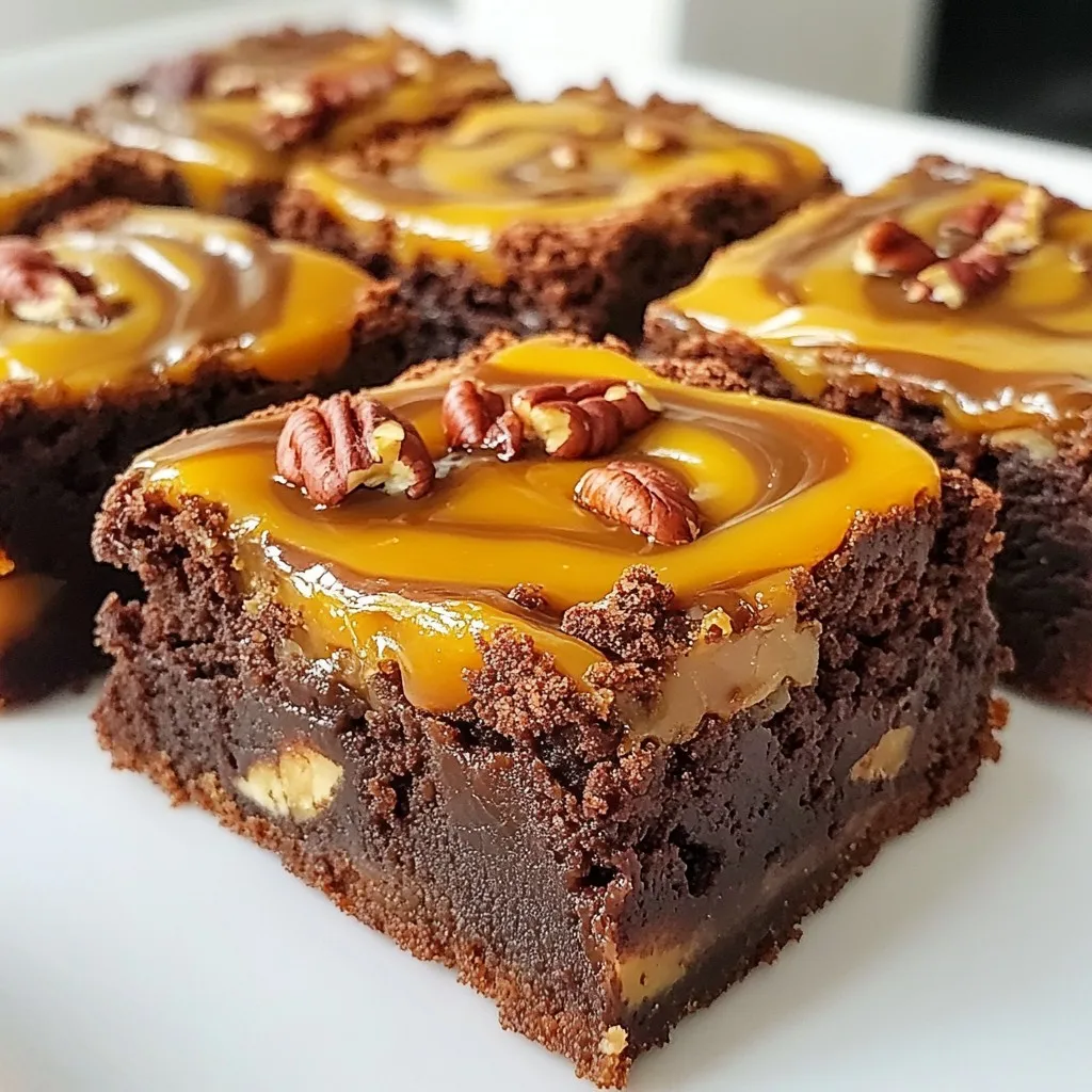 Chocolate Caramel Turtle Brownies Hitting the Spot
